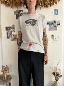 2000s Paint Splattered Boston Spaceships Tee (M)