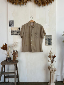 1950s Thrashed Short Sleeve Button Up (Boxy L)