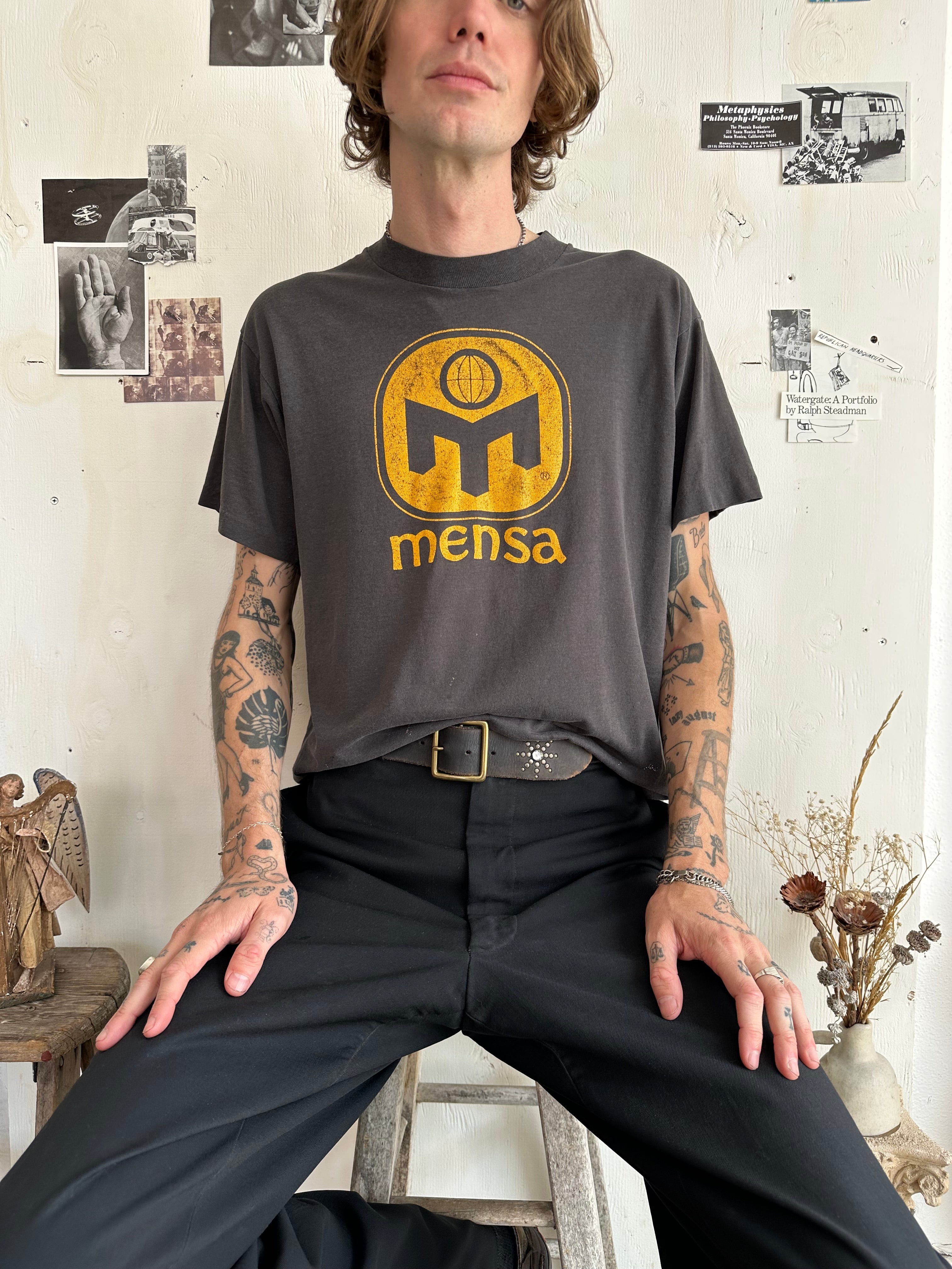 1980s Mensa ("High IQ" Society) T-Shirt (M/L)