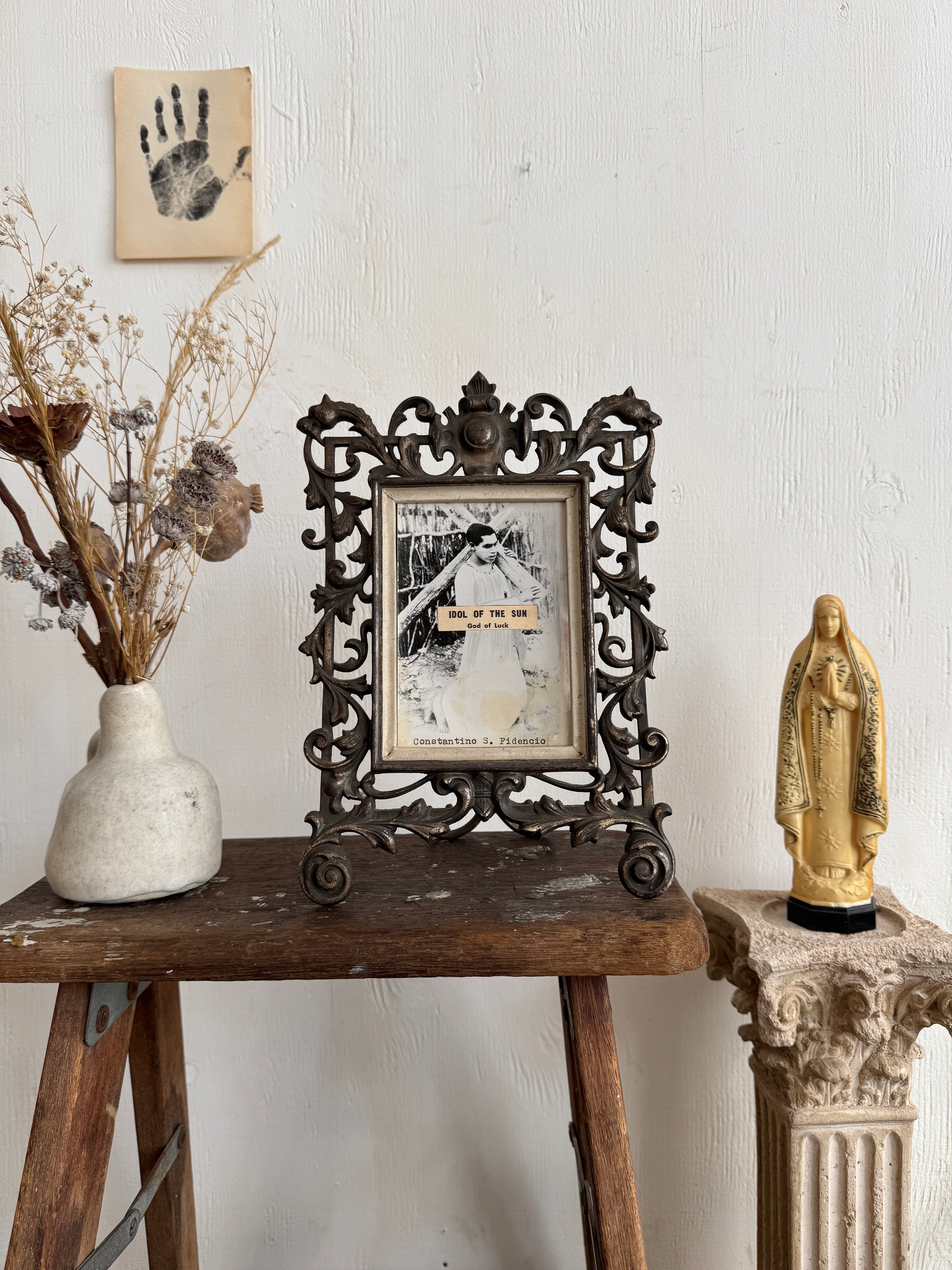 Collage W/ Antique Brass Metal Frame (S 7.5" x 11")