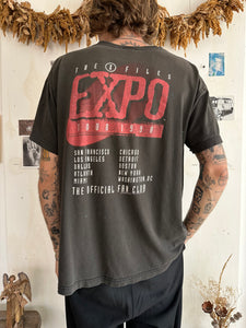 1998 Paint Covered X-Files Expo T-Shirt (Boxy L)