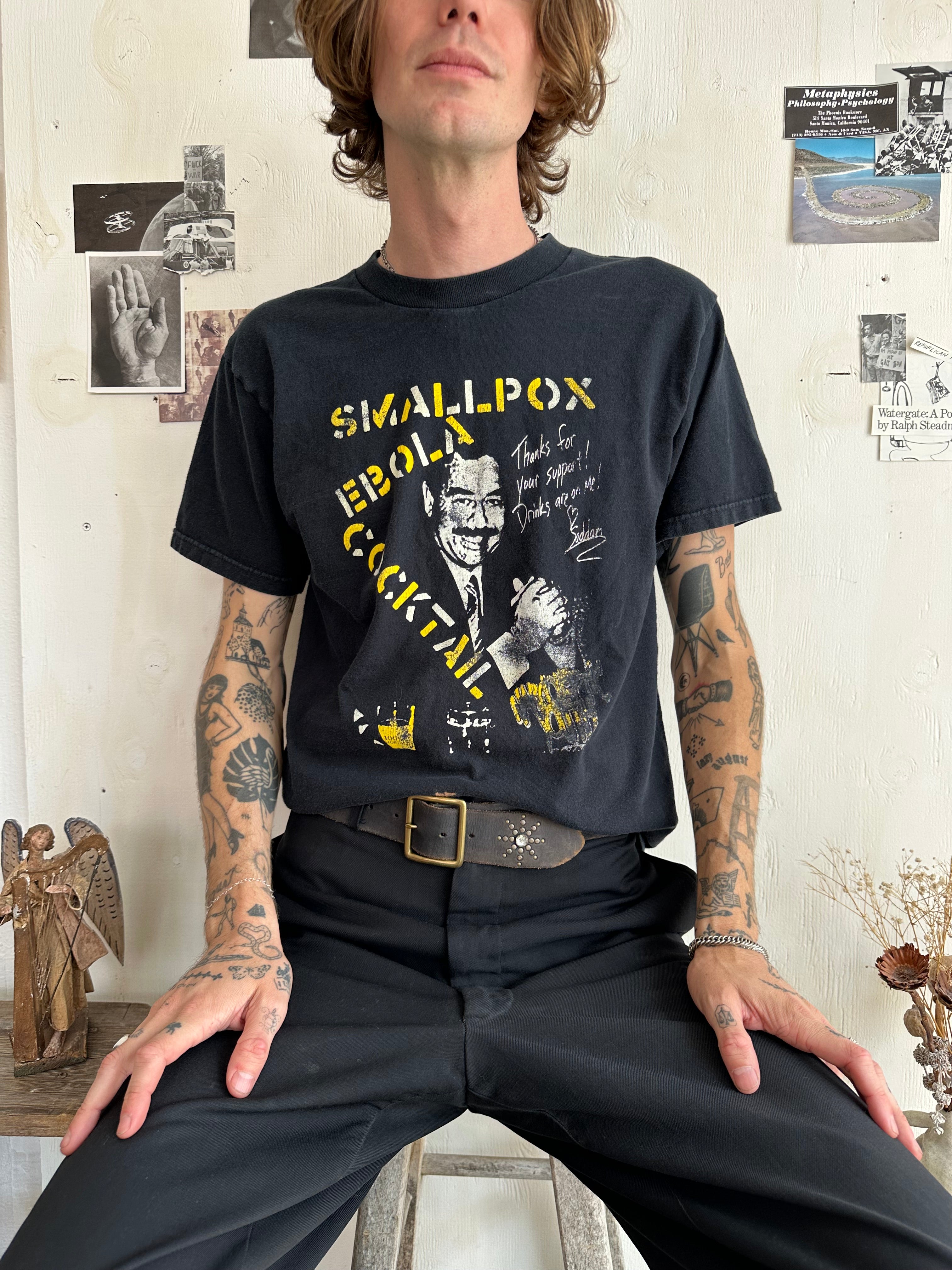 1990s Narcoleptic Youth Punk 'Smallpox Ebola Cocktail' Tee (M/L)
