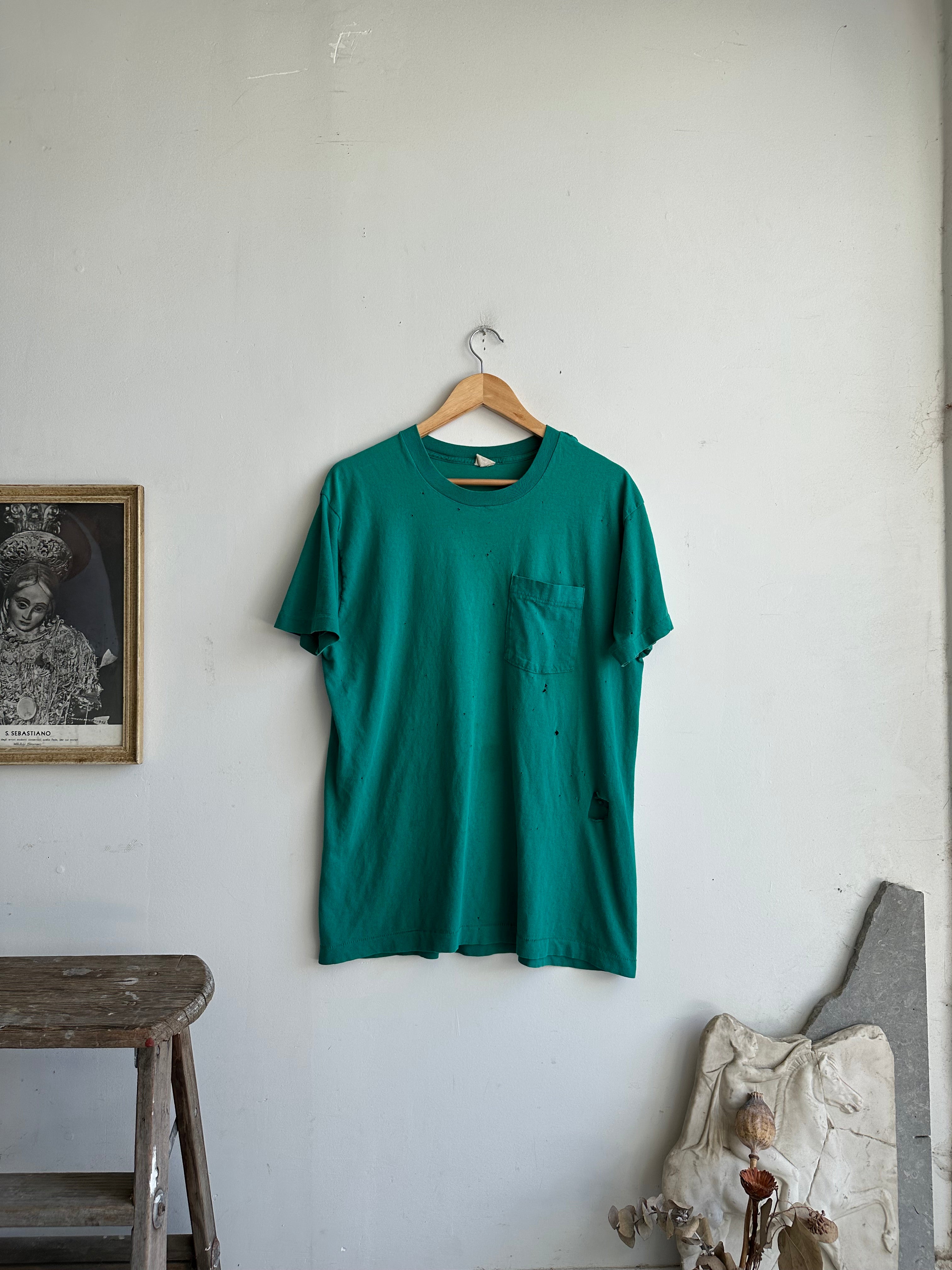 1980s Thrashed Green Pocket Blank (XXL)