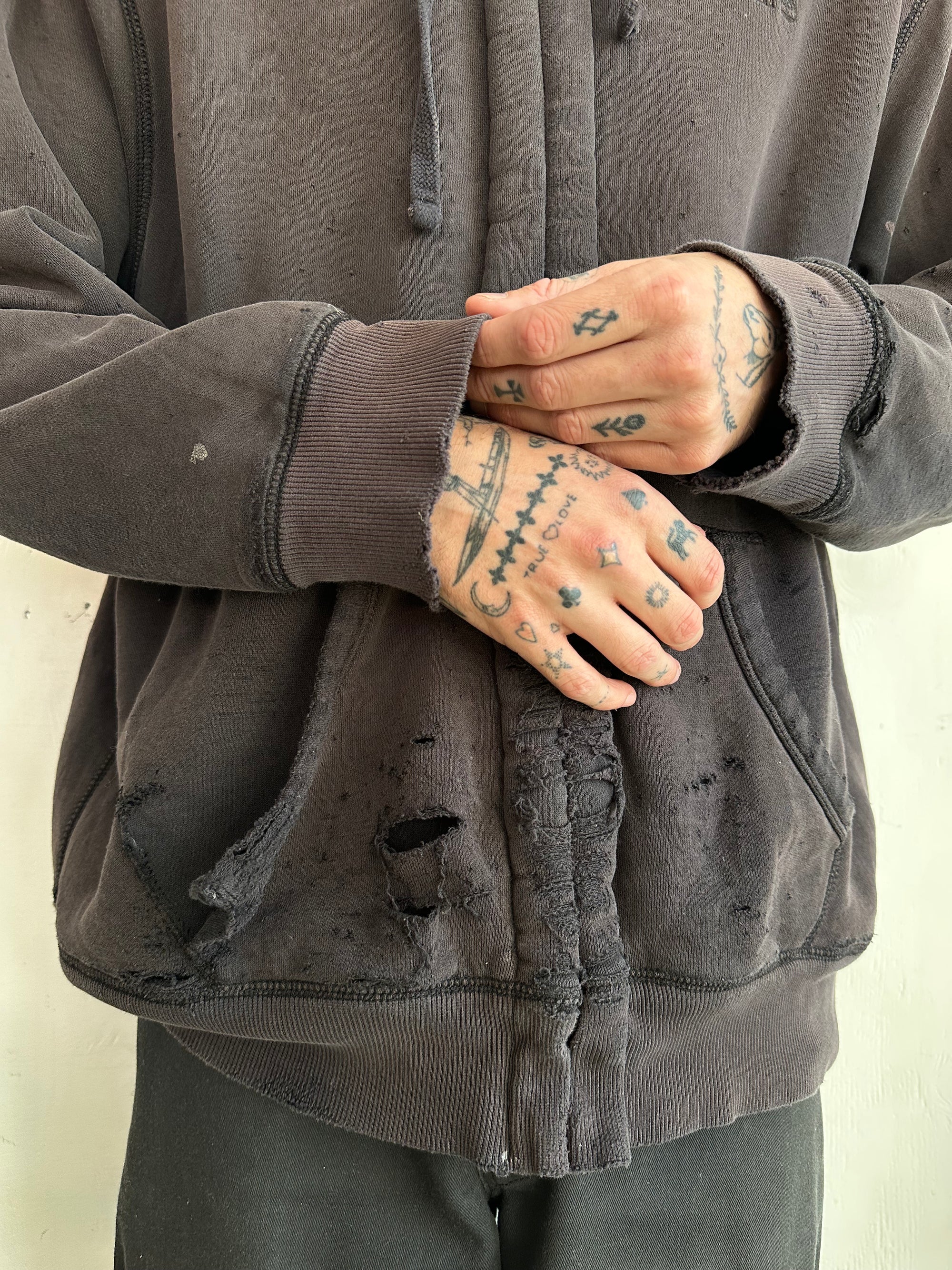 2000s Thrashed Shearling Lined Timberland Hoodie