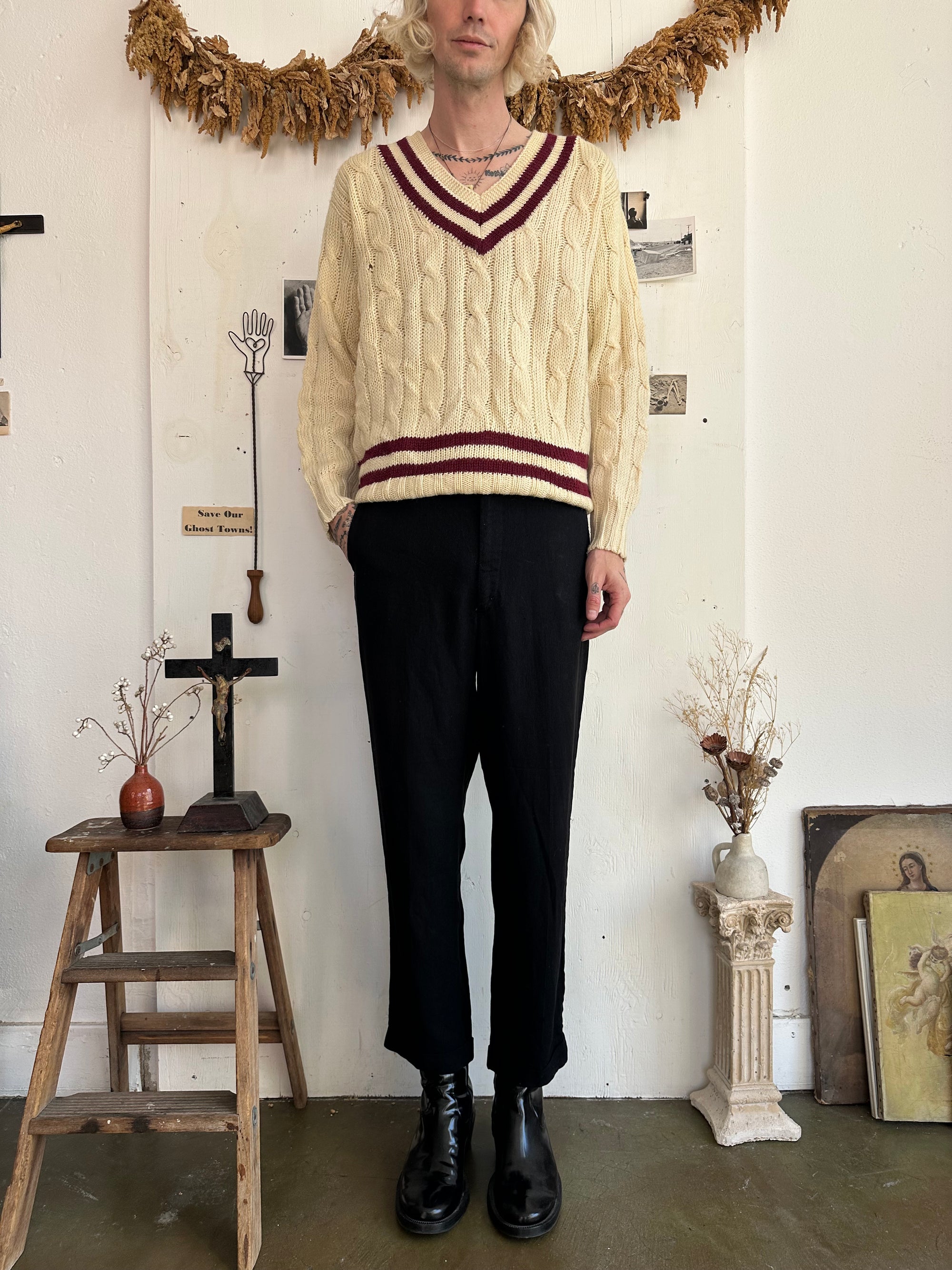 1960s Tennis Sweater