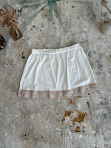 1990s Lace Trim Mini Skirt (XS/S)