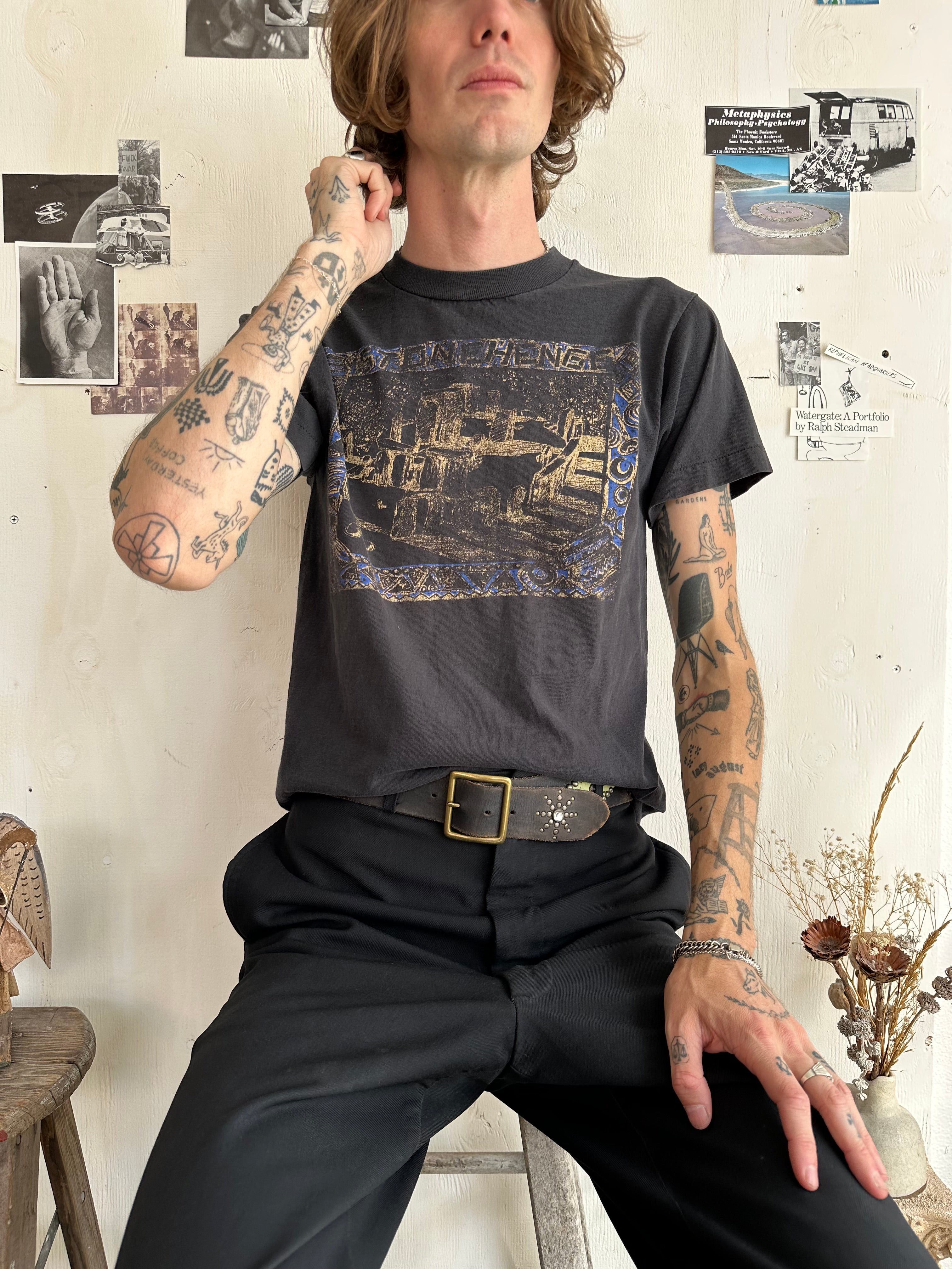 1980s Faded Stone Henge T-Shirt (S/M)