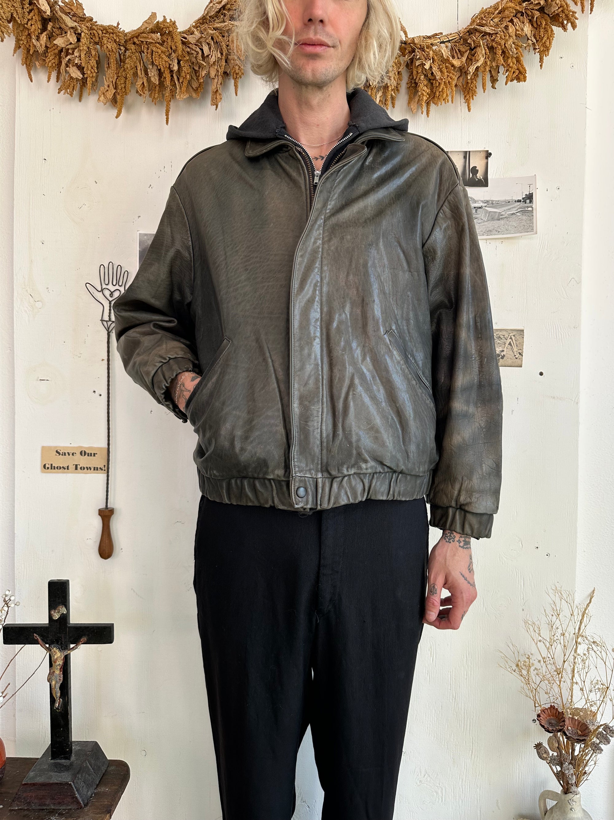 1990s Heavy Soft Leather Jacket