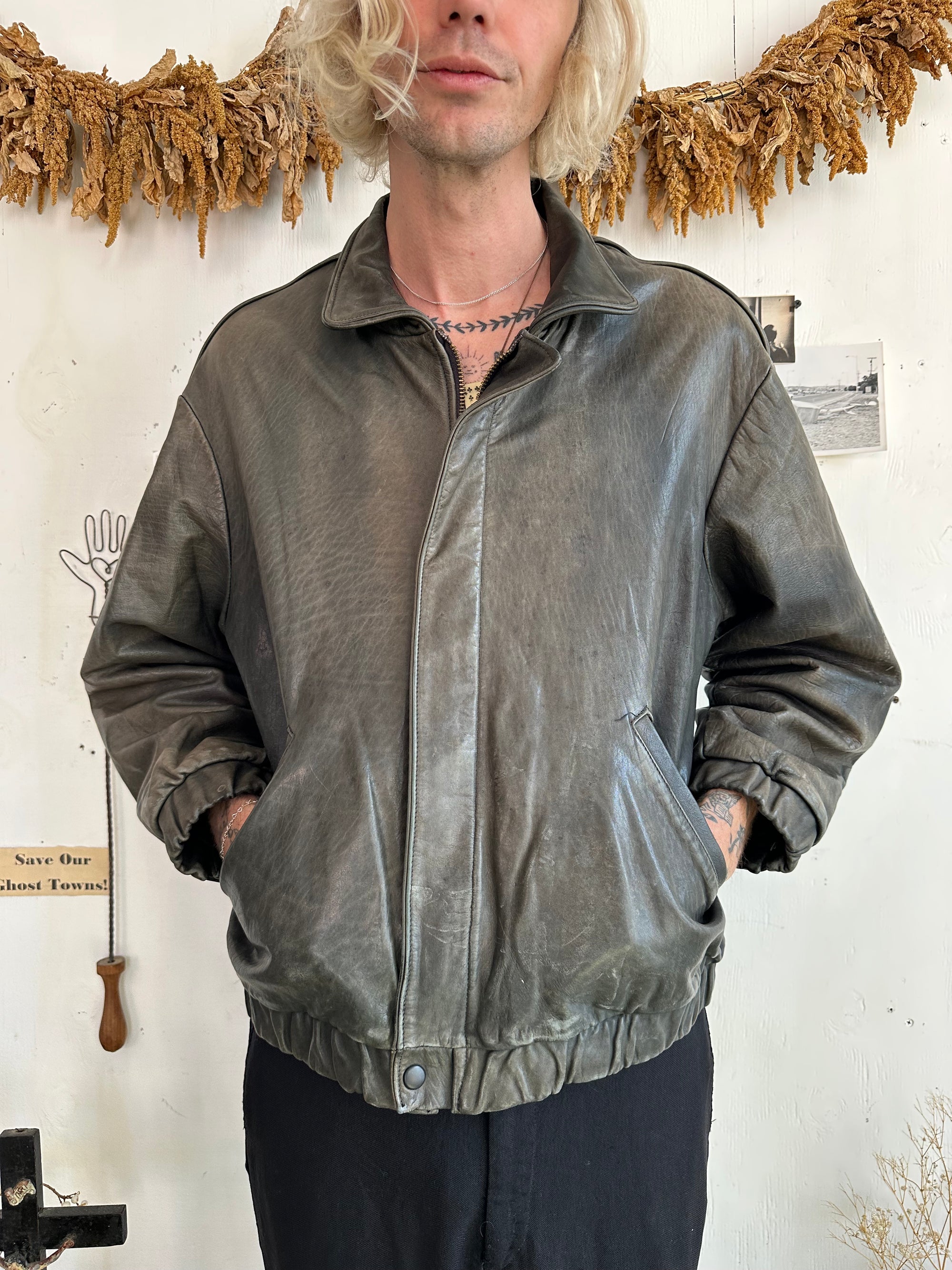 1990s Heavy Soft Leather Jacket