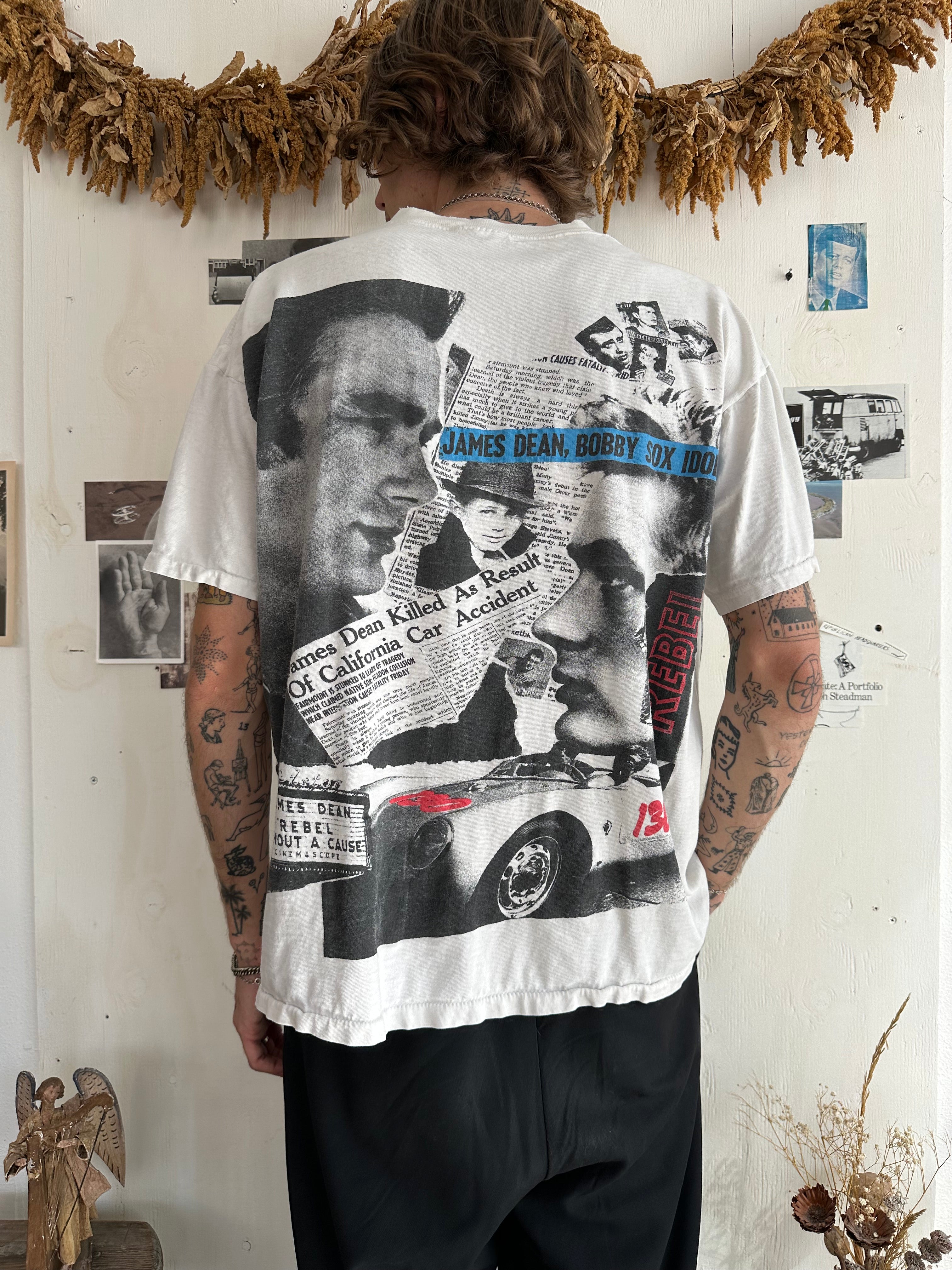 1980s Thrashed James Dean AOP Tee (Boxy XL)