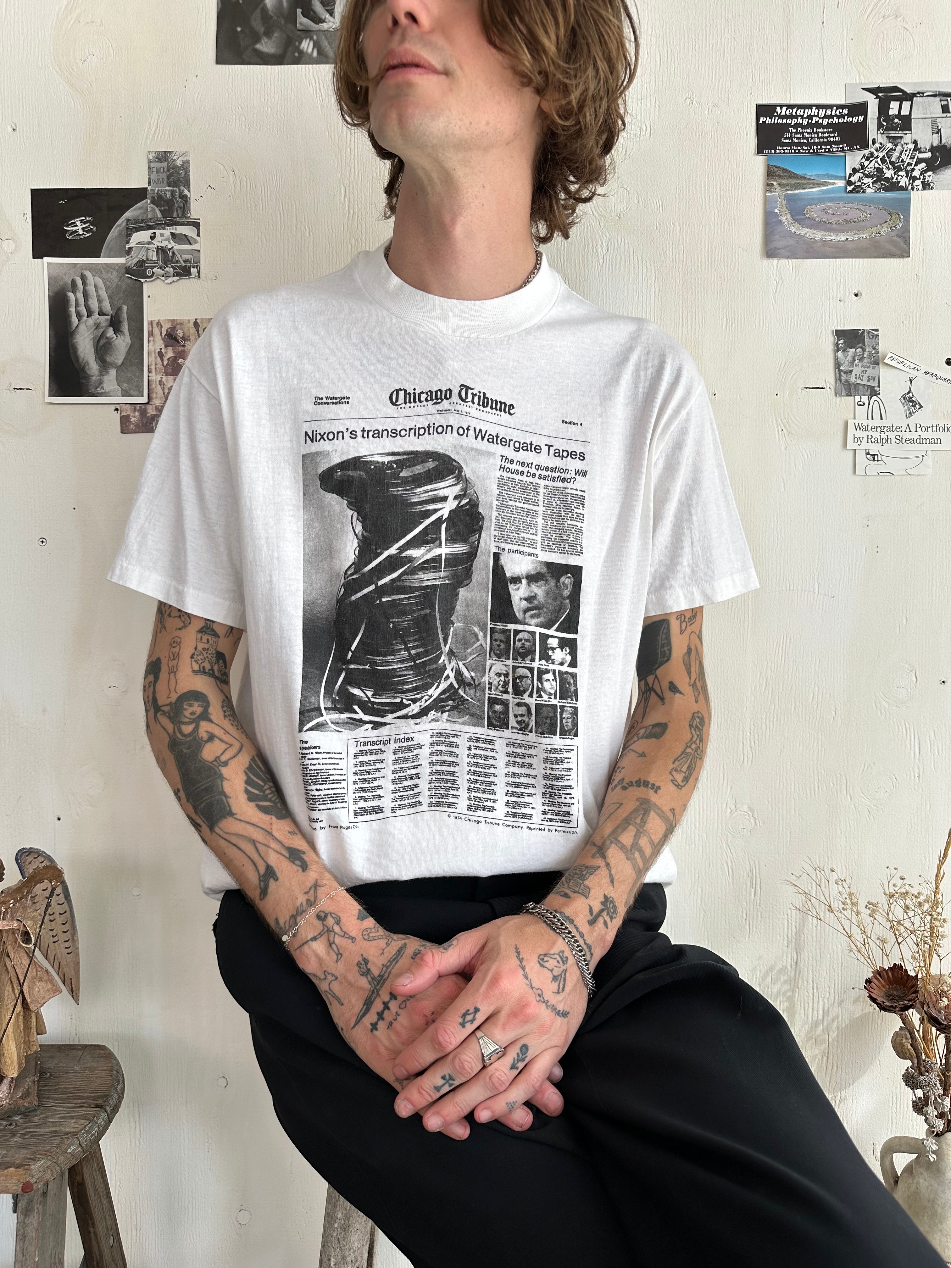 1980s Nixon Watergate Tapes Tee (XL)
