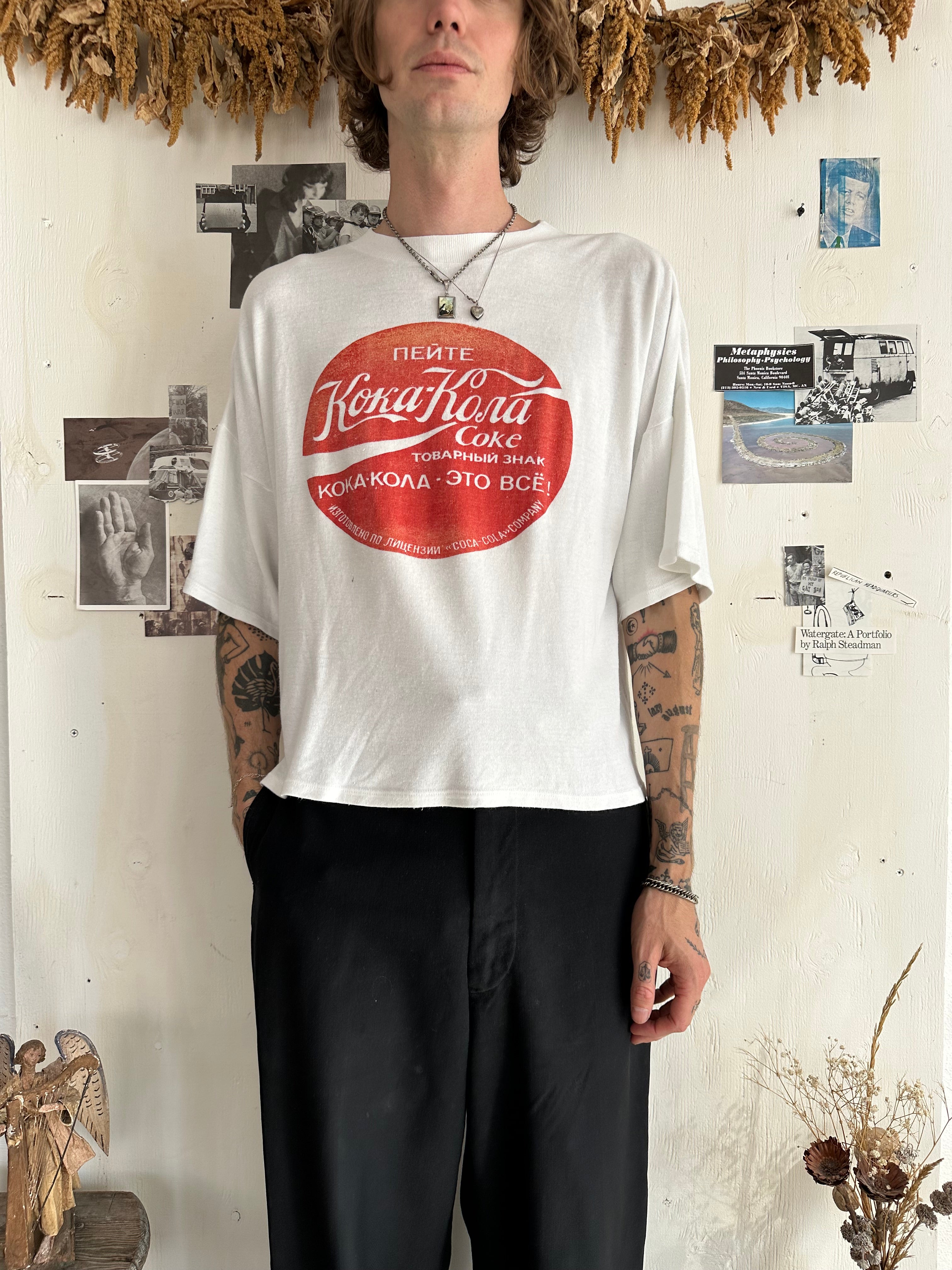 1980s Russian Coca-Cola T-Shirt (Boxy S/M)