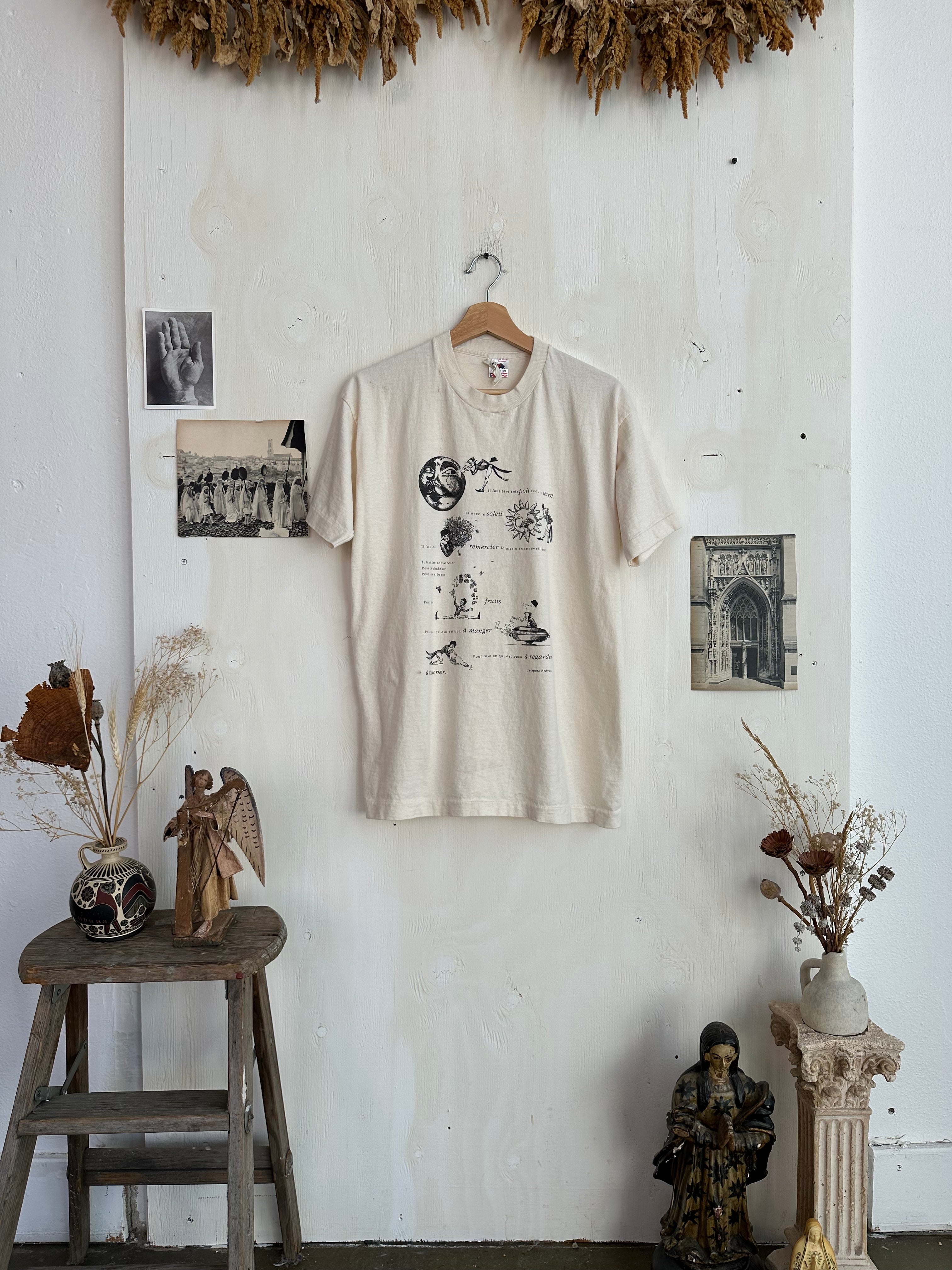 1990s French Poem T-Shirt (L/XL)