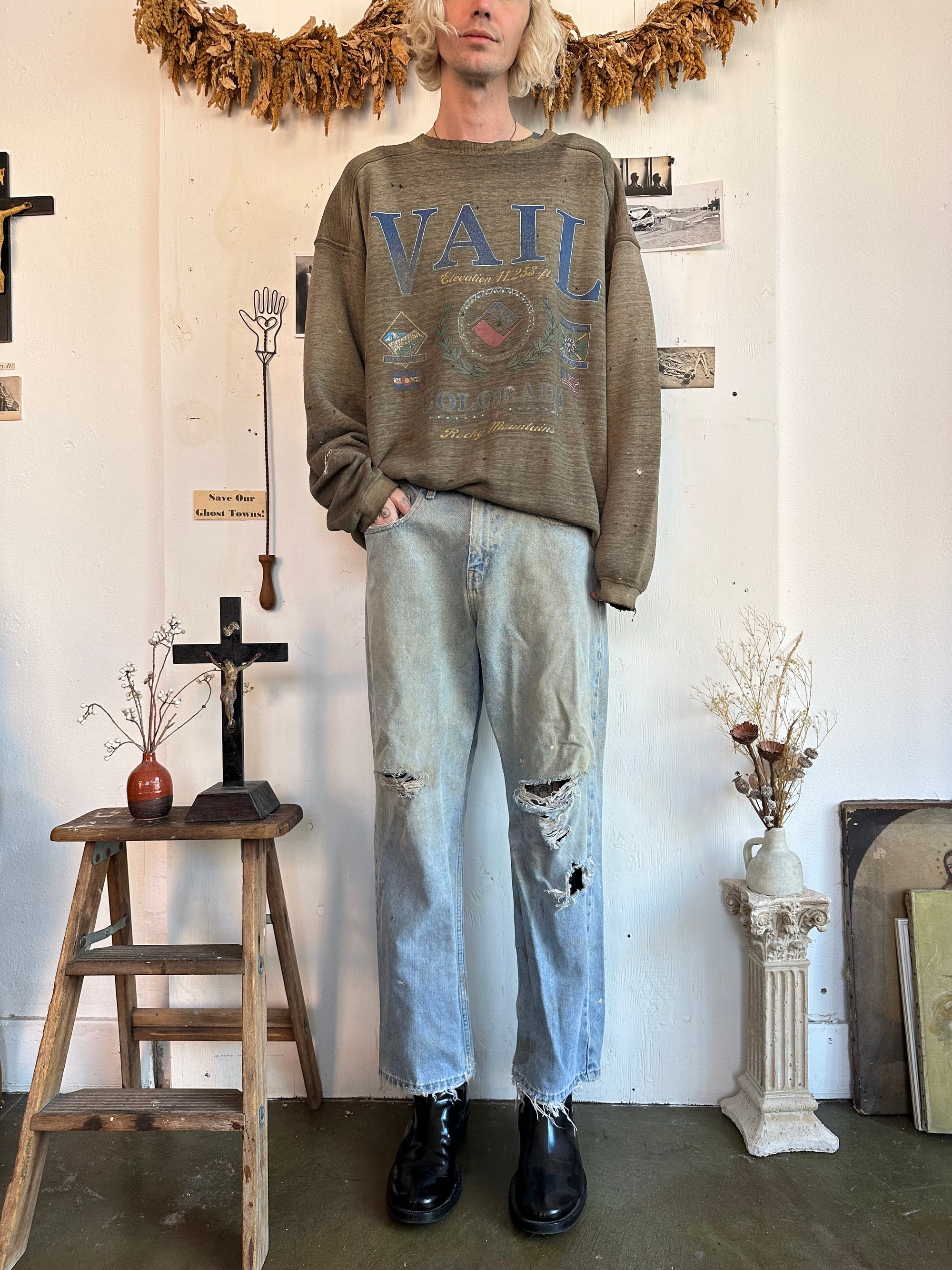 1980s Thrashed Vail Sweatshirt