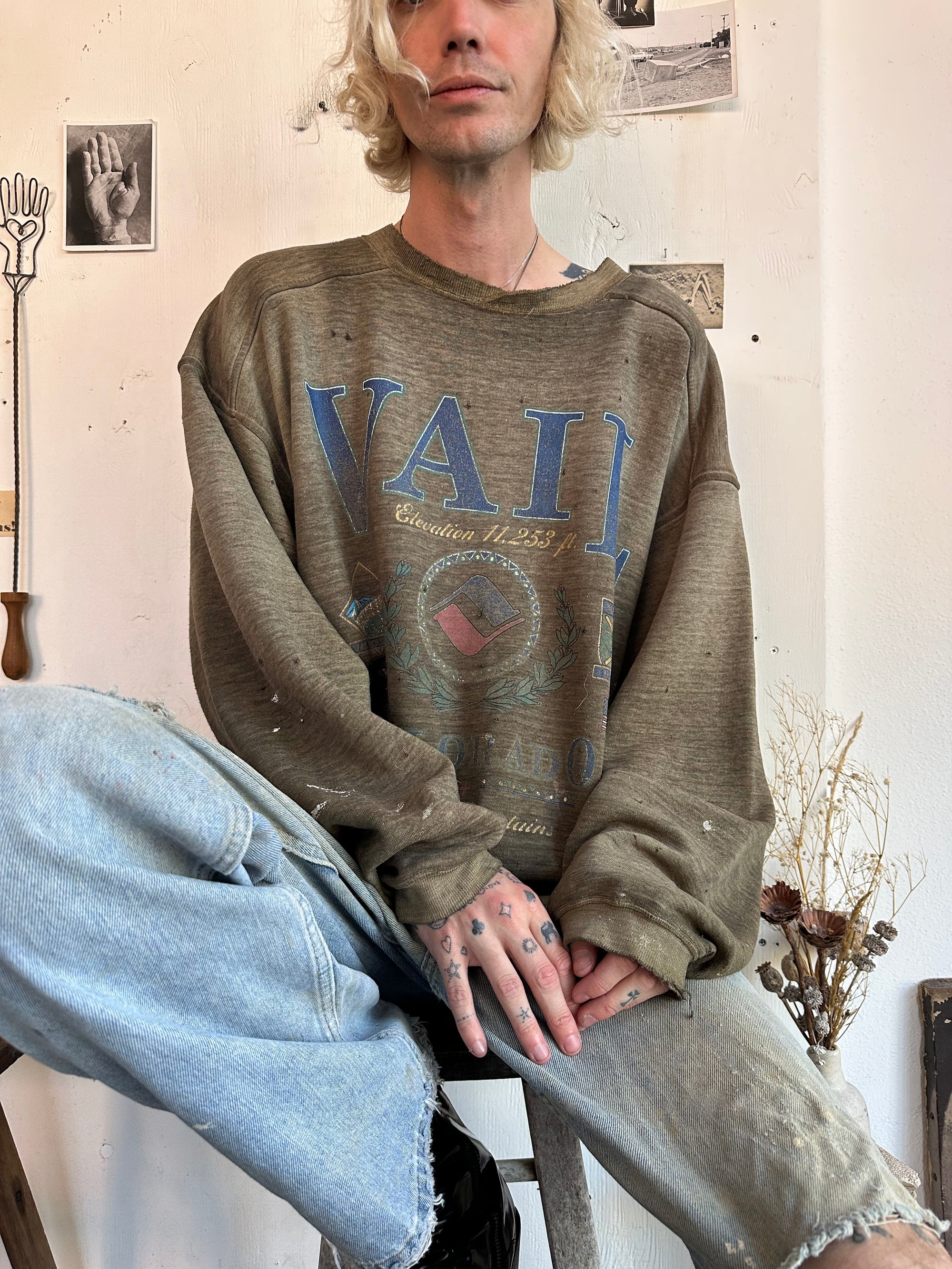 1980s Thrashed Vail Sweatshirt