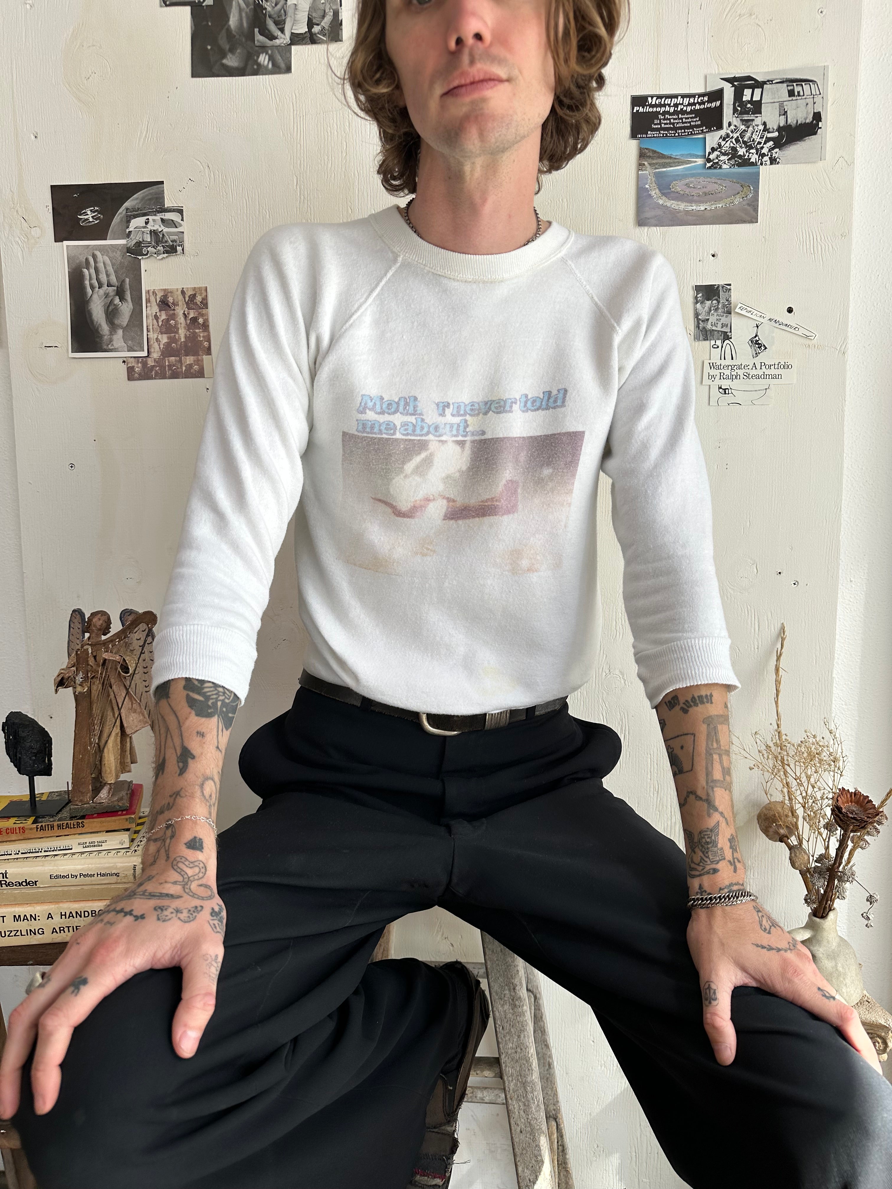 1970s Faded Aircraft Sweatshirt (S)