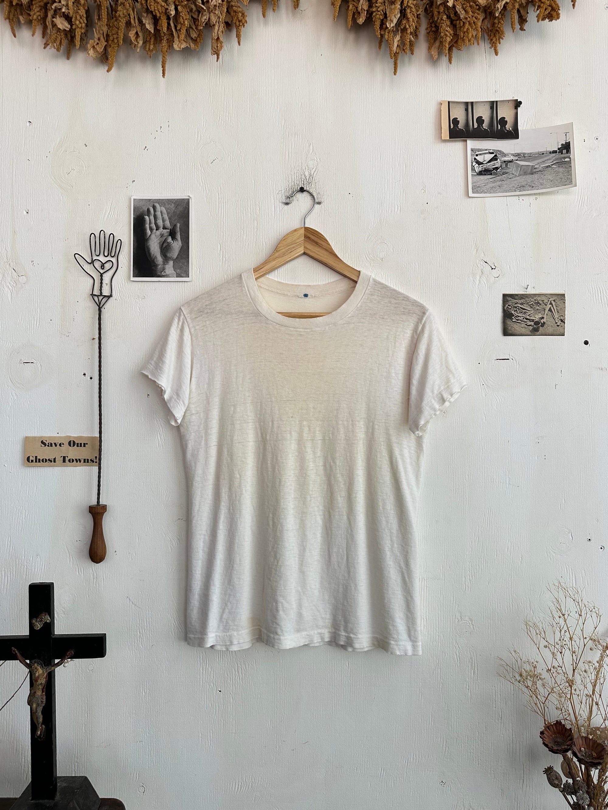 1970s Blank White Tee