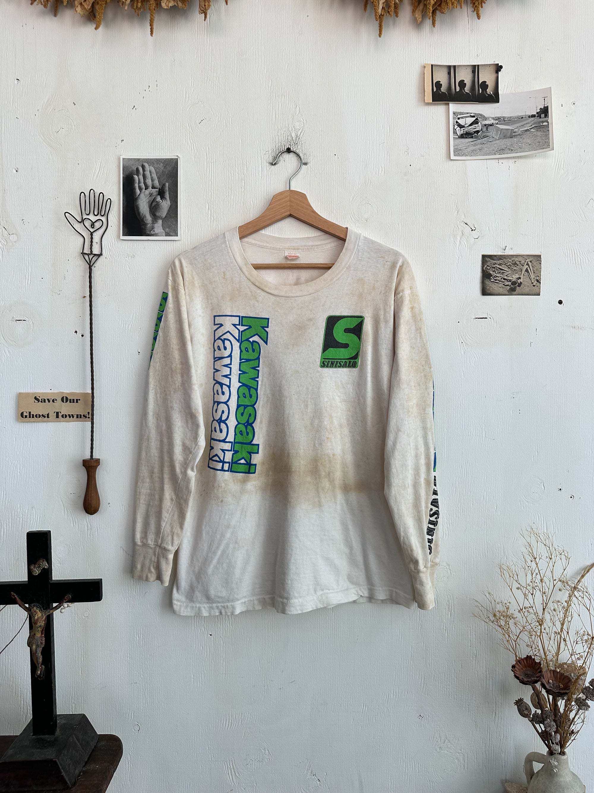1990s Thrashed Kawasaki Long Sleeve
