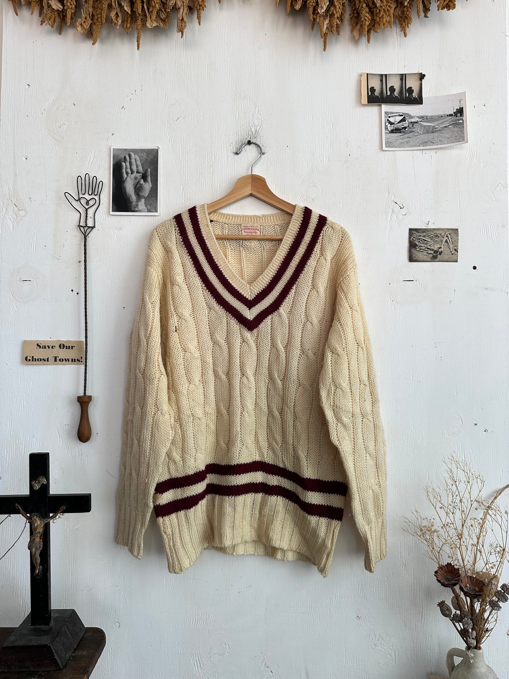 1960s Tennis Sweater