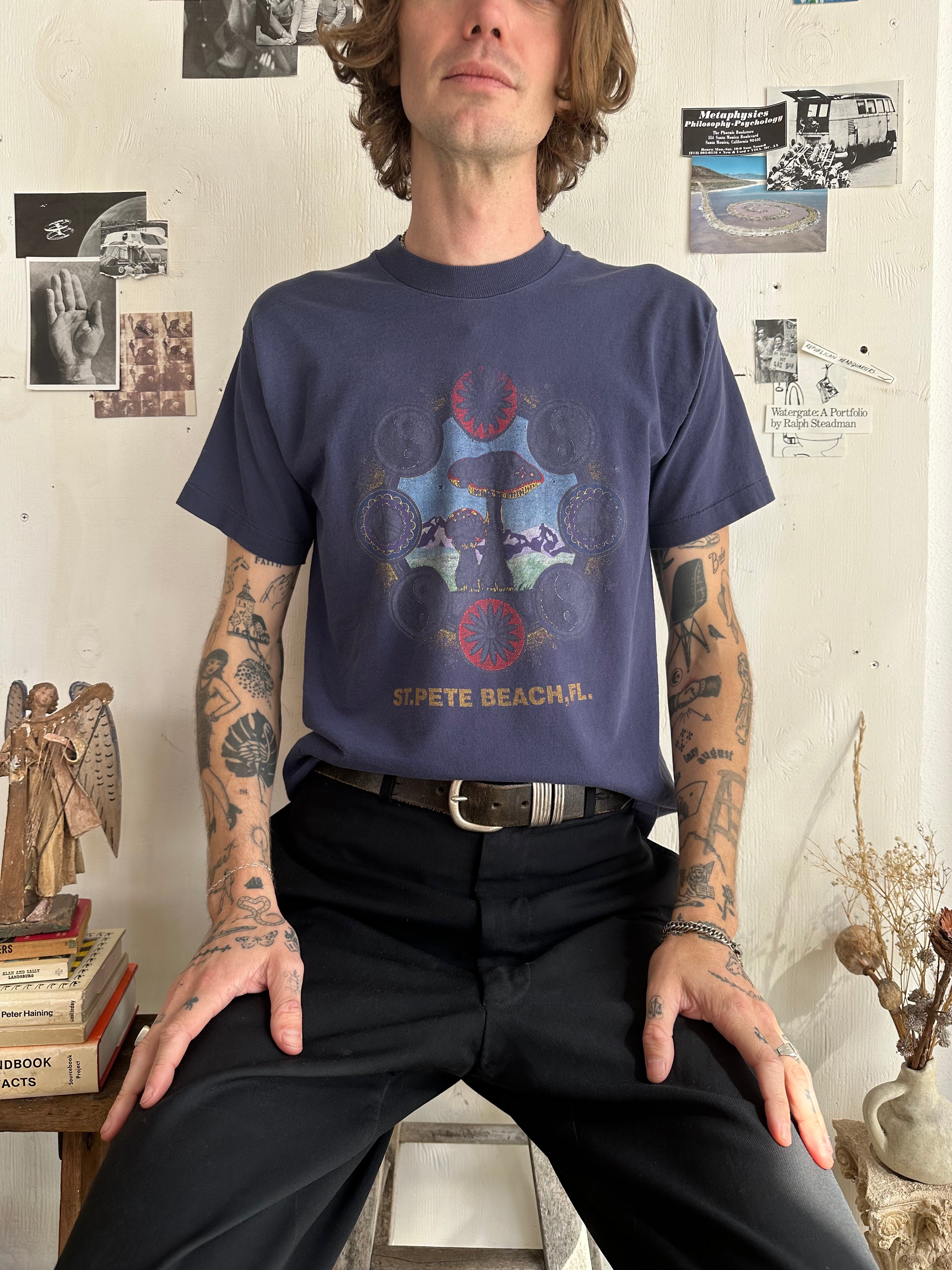 1990s Faded St. Pete Beach Mushroom T-Shirt (M/L)