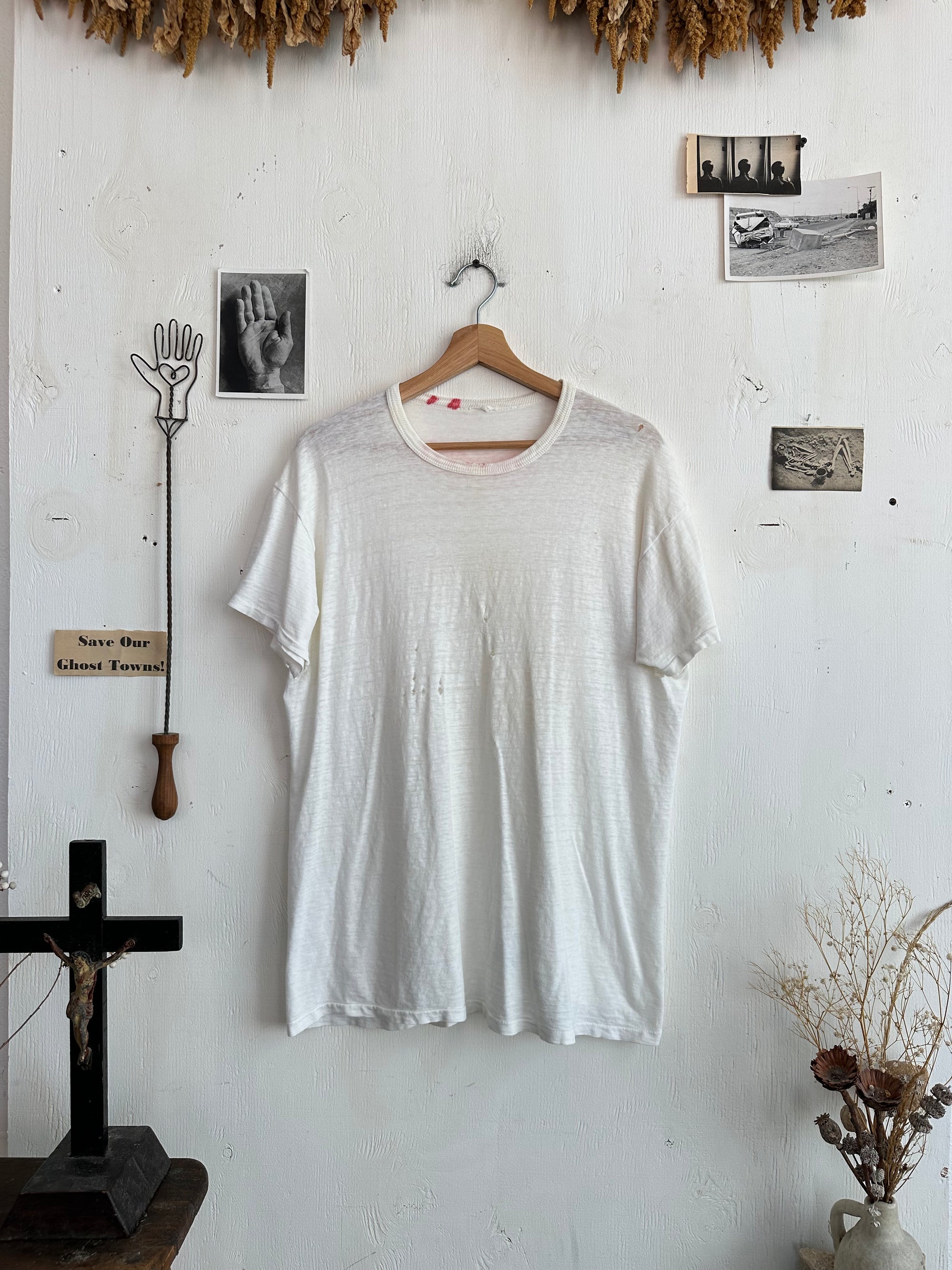 1930s Thrashed White Blank