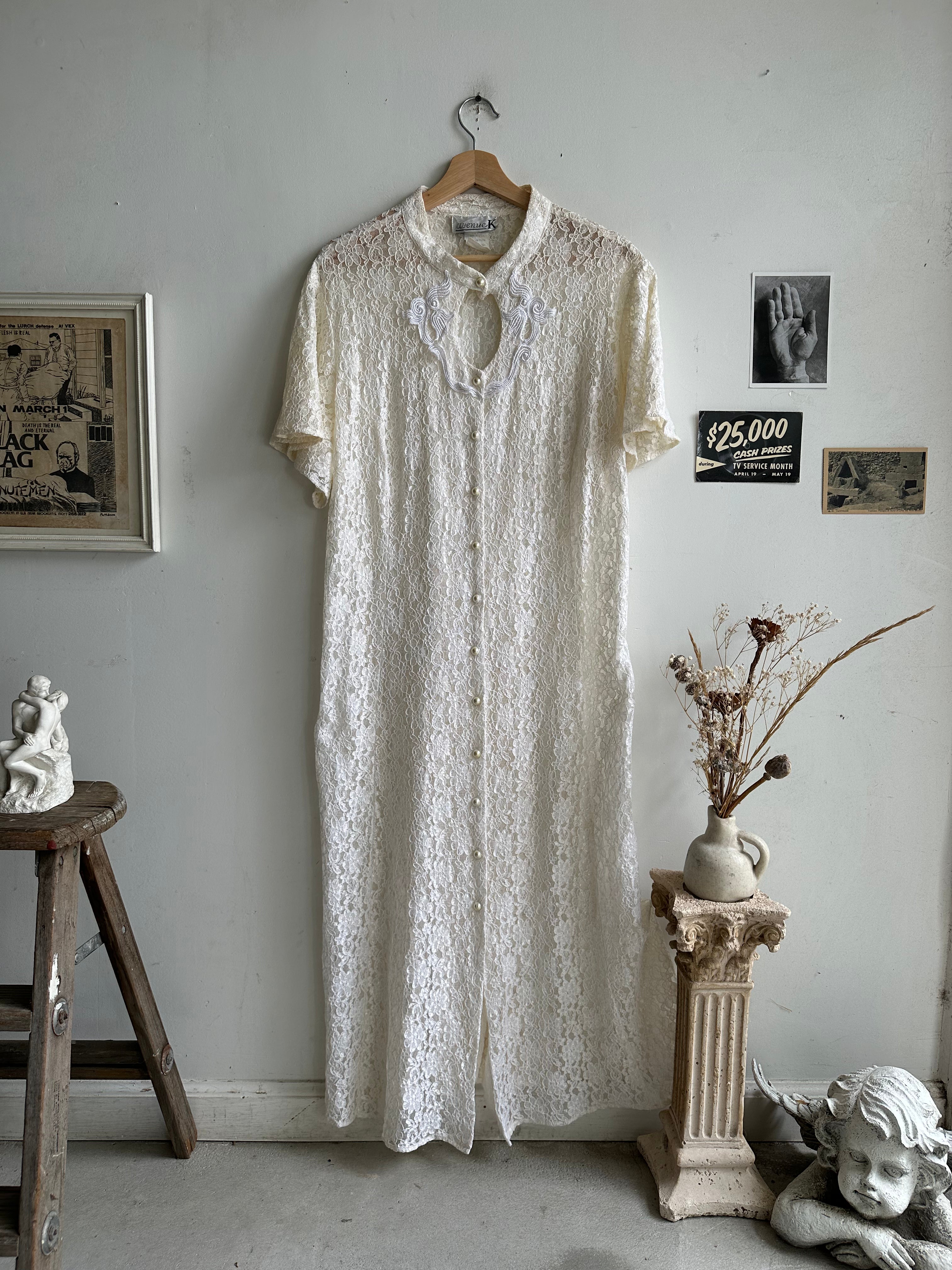 1990s Lace Dress (XL)
