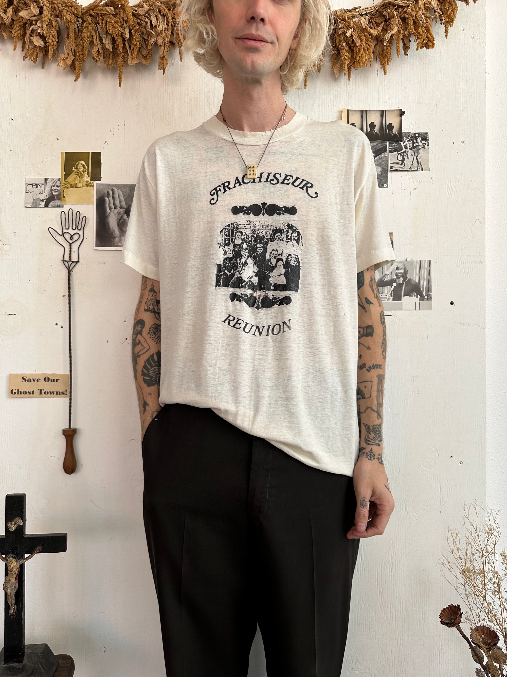 1980s Paper Thin Family Photo T-Shirt