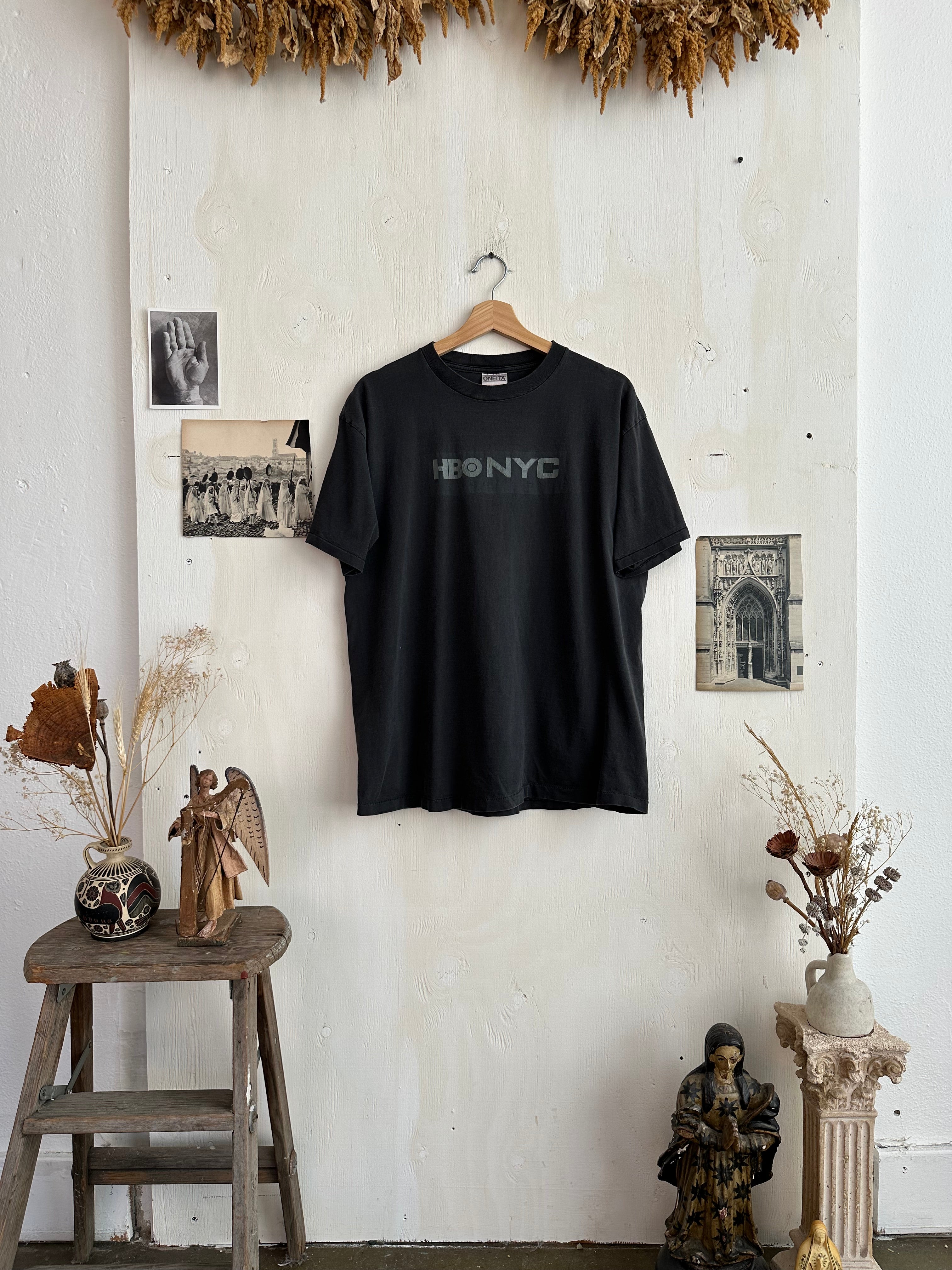 1990s Faded HBO NYC T-Shirt (Boxy L/XL)