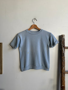 1960s Baby Blue SS Sweatshirt (Womens Small)