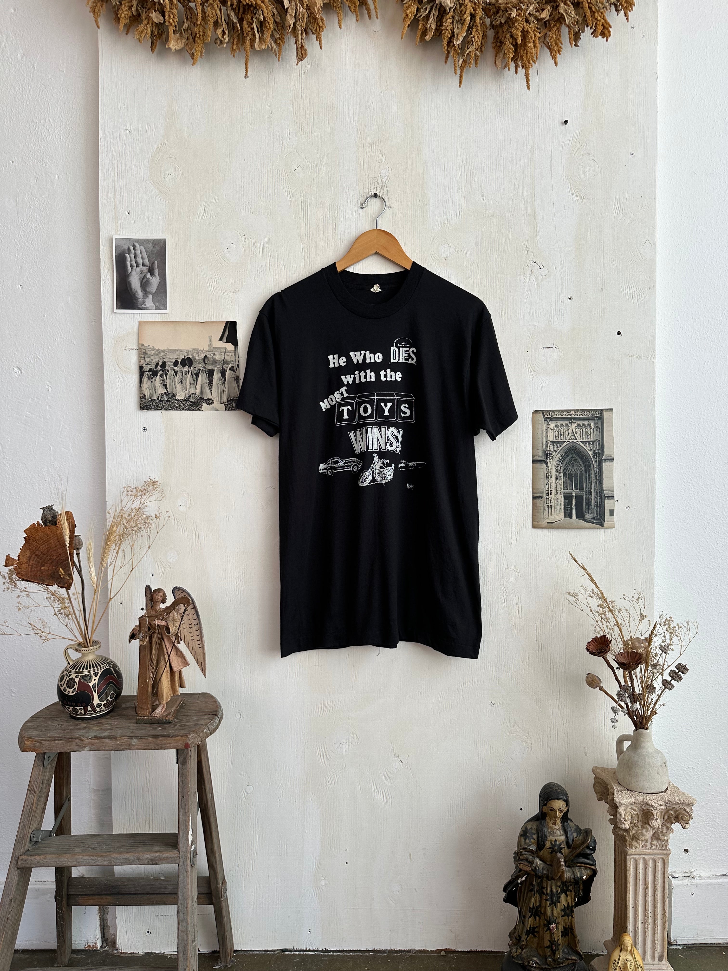 1980s He Who Dies T-Shirt (L)