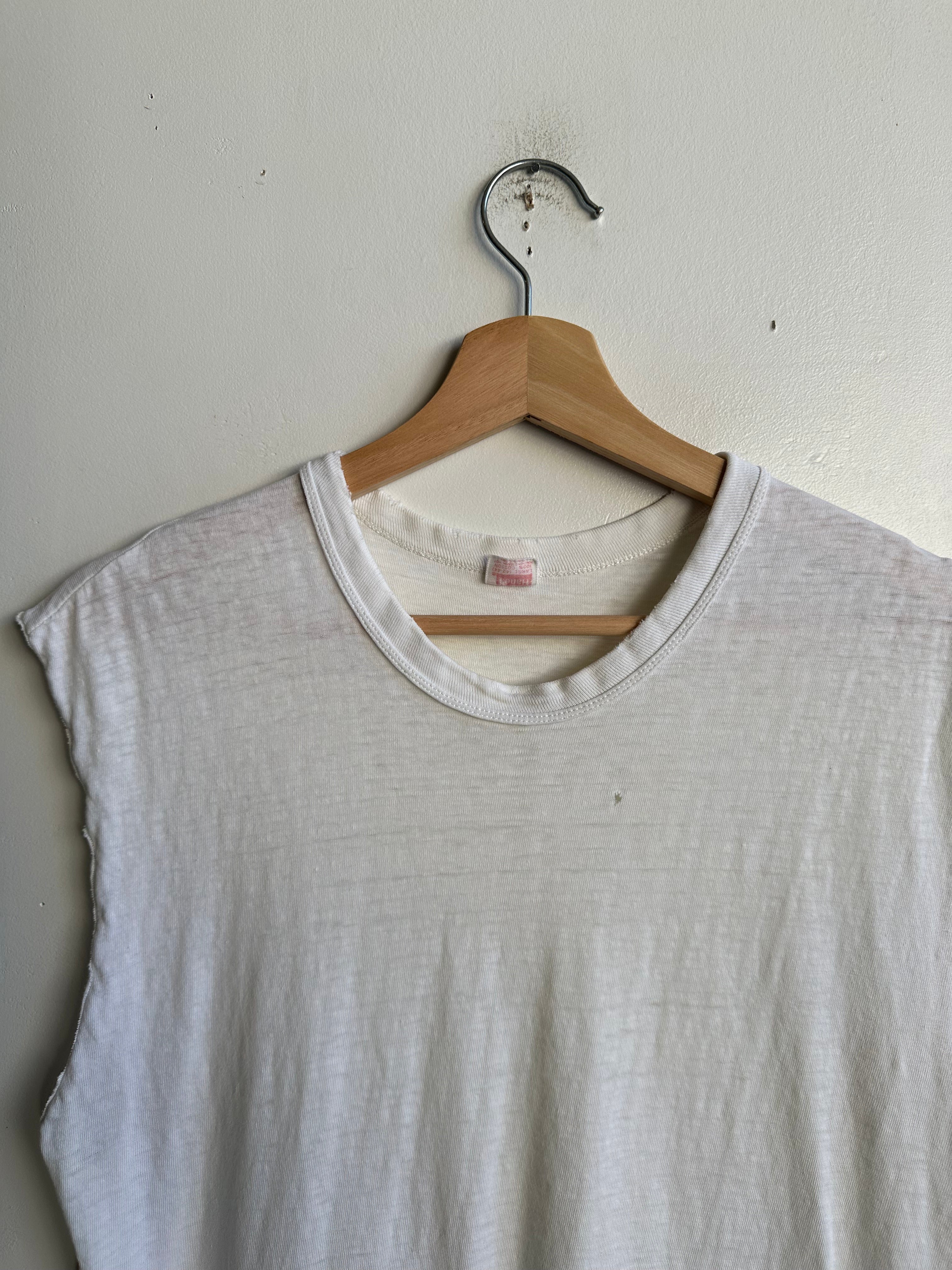 1960s Thrashed Hanes Muscle Tee (M)