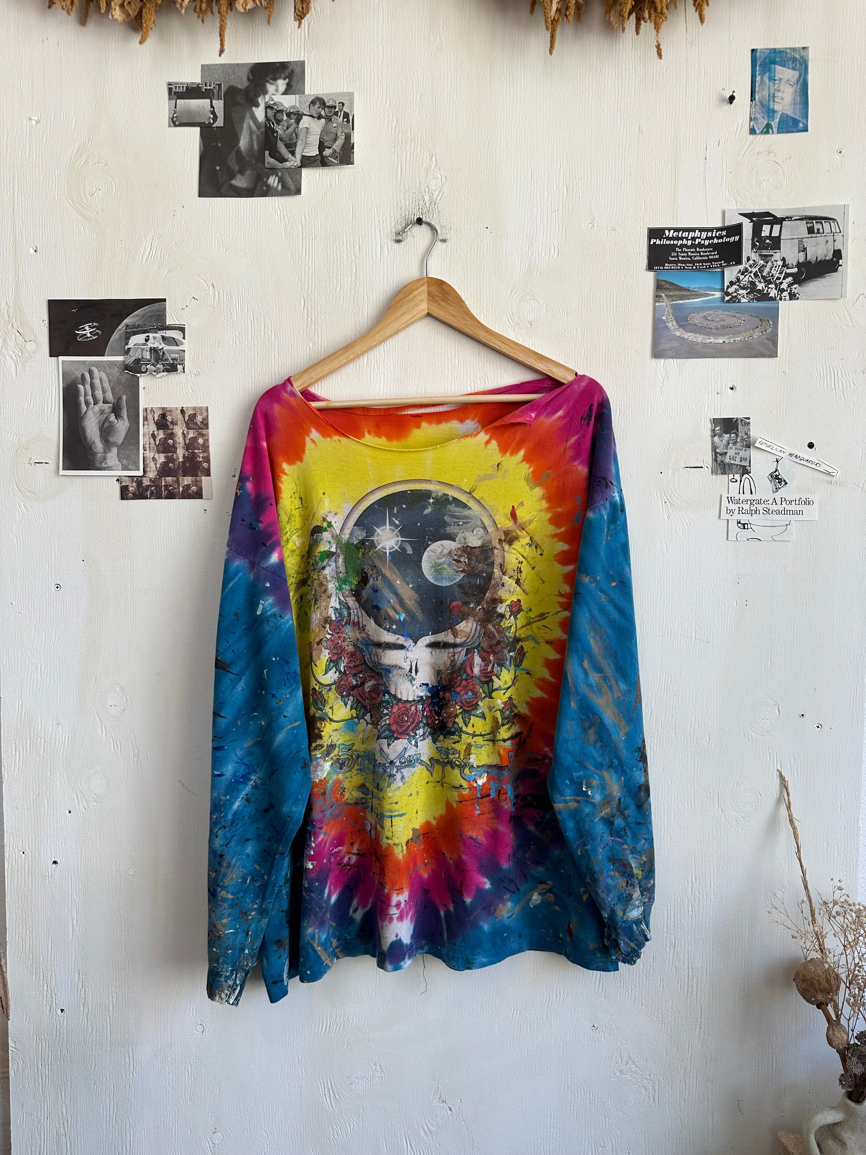 1990s Paint Splattered Grateful Dead Long Sleeve (Boxy XL)