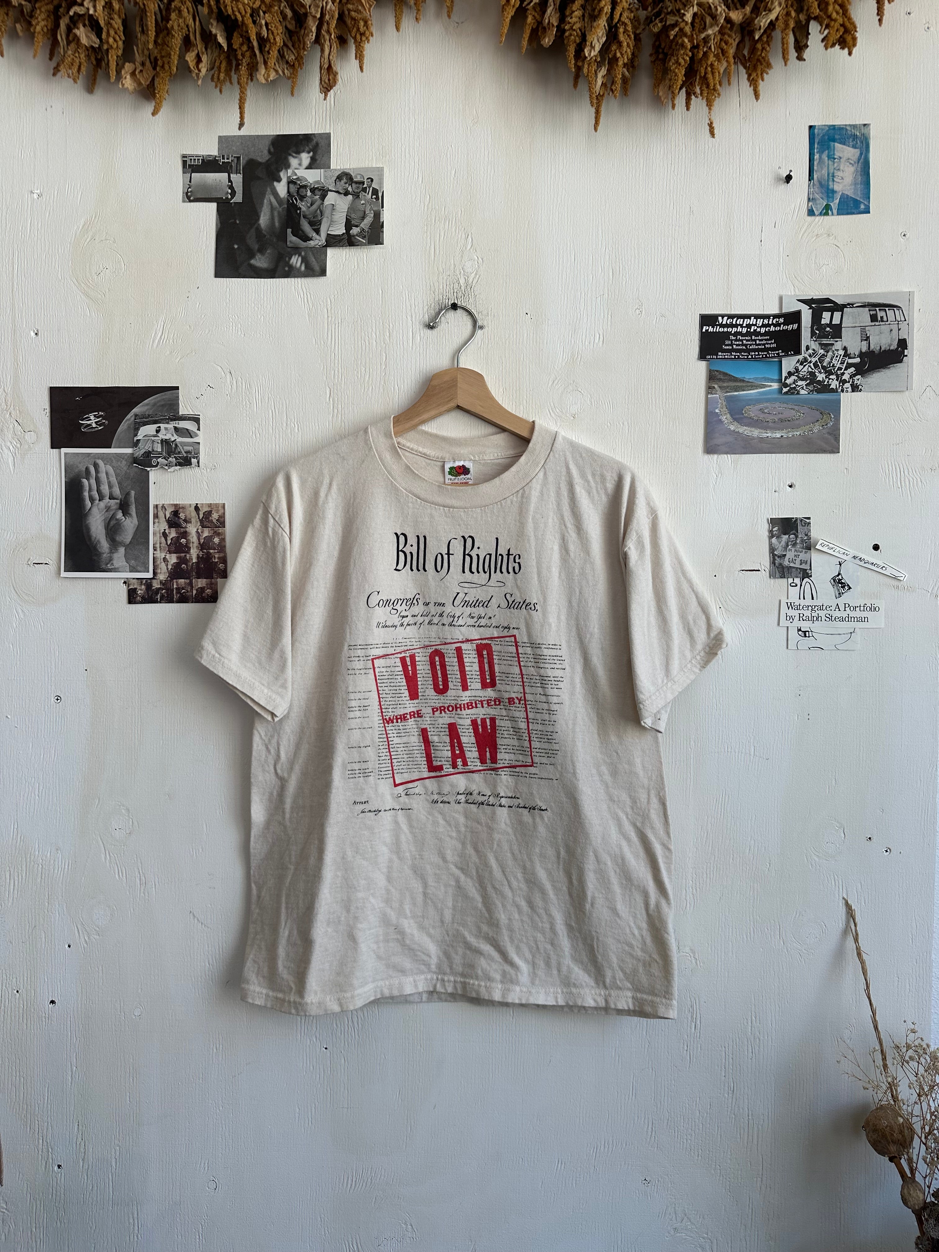 1990s VOID Bill Of Rights T-Shirt (M/L)