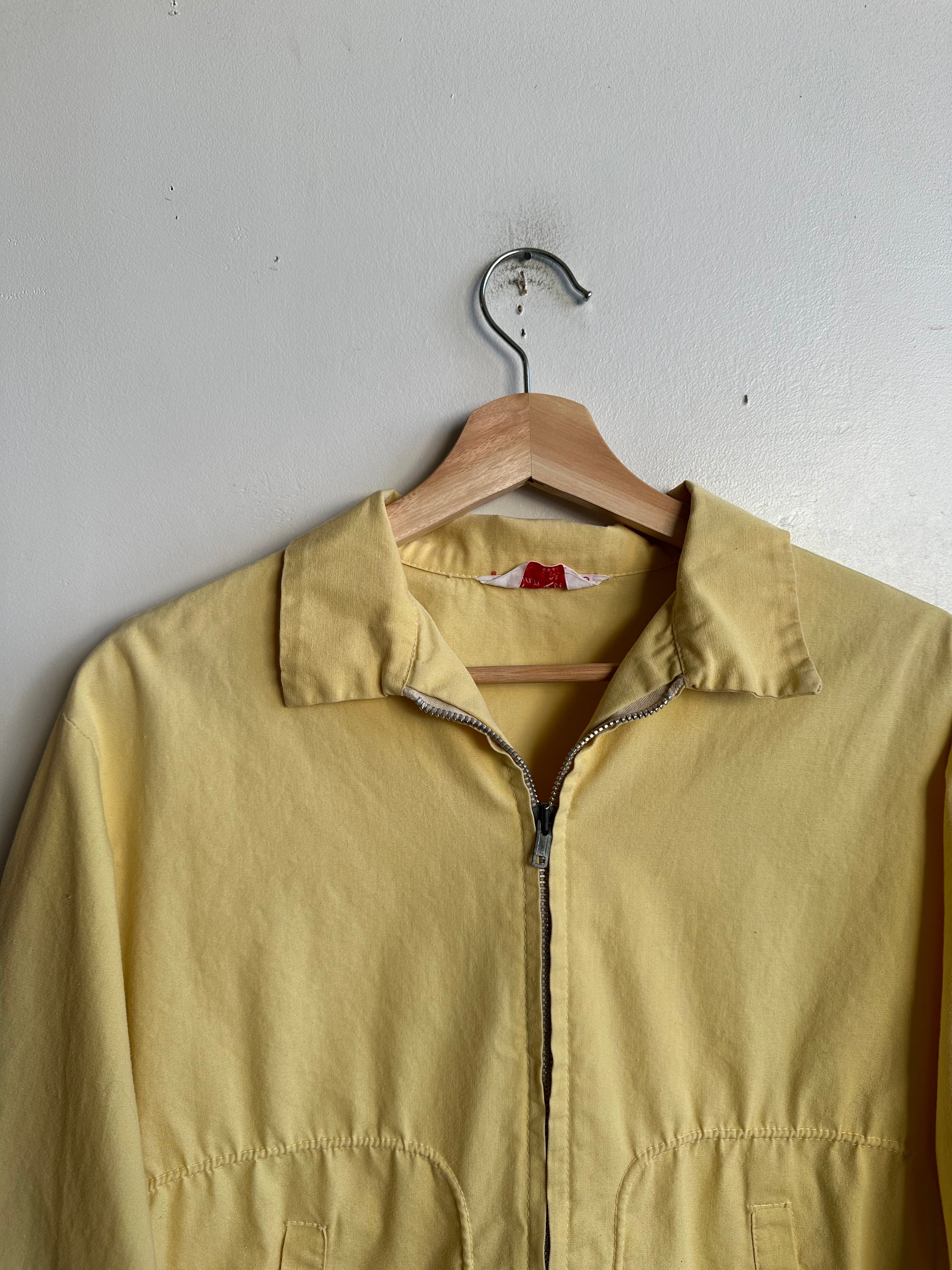 1950s Faded Yellow Work Jacket (S/M)