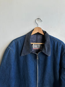 1970s Sears Blanket-Lined Denim Jacket (Boxy XL)