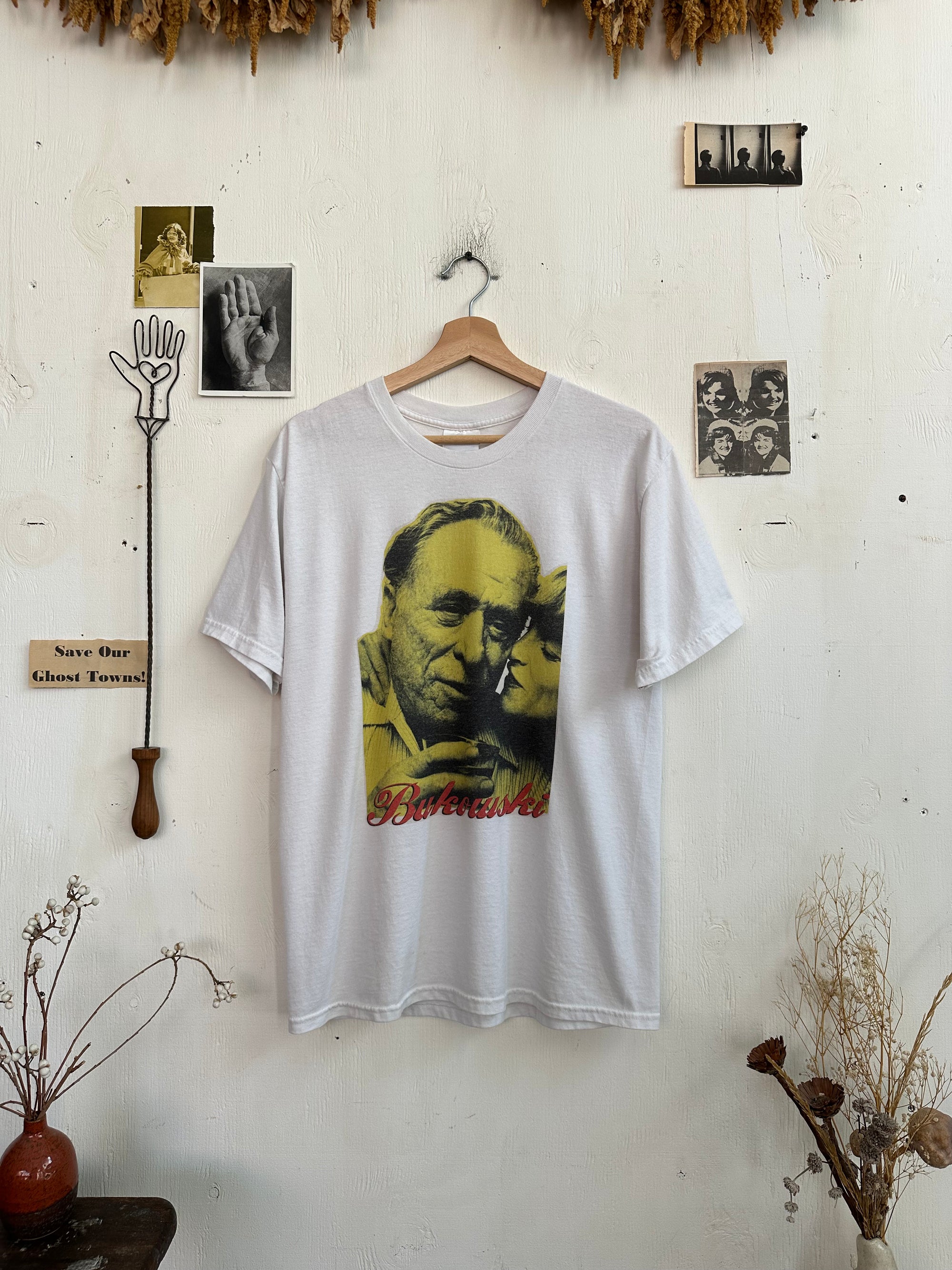 1990s Charles Bukouski Portrait T-Shirt