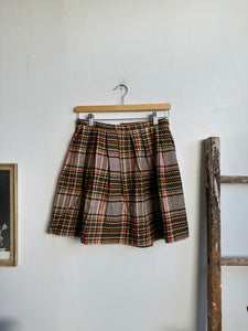 1990s Plaid Wool Kilt (S/M)