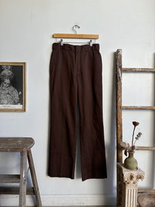 1990s Chocolate Brown Dickies Trousers (31/31)