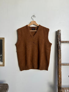 1960s Brown Wool Sweater Vest (M)