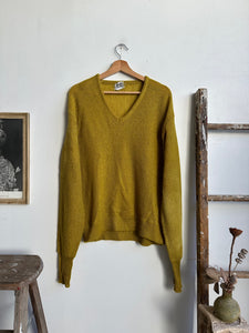 1960s Mustard Mohair Knit (XL)