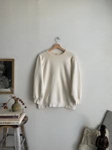 1970s Blank White Sweatshirt (S/M)