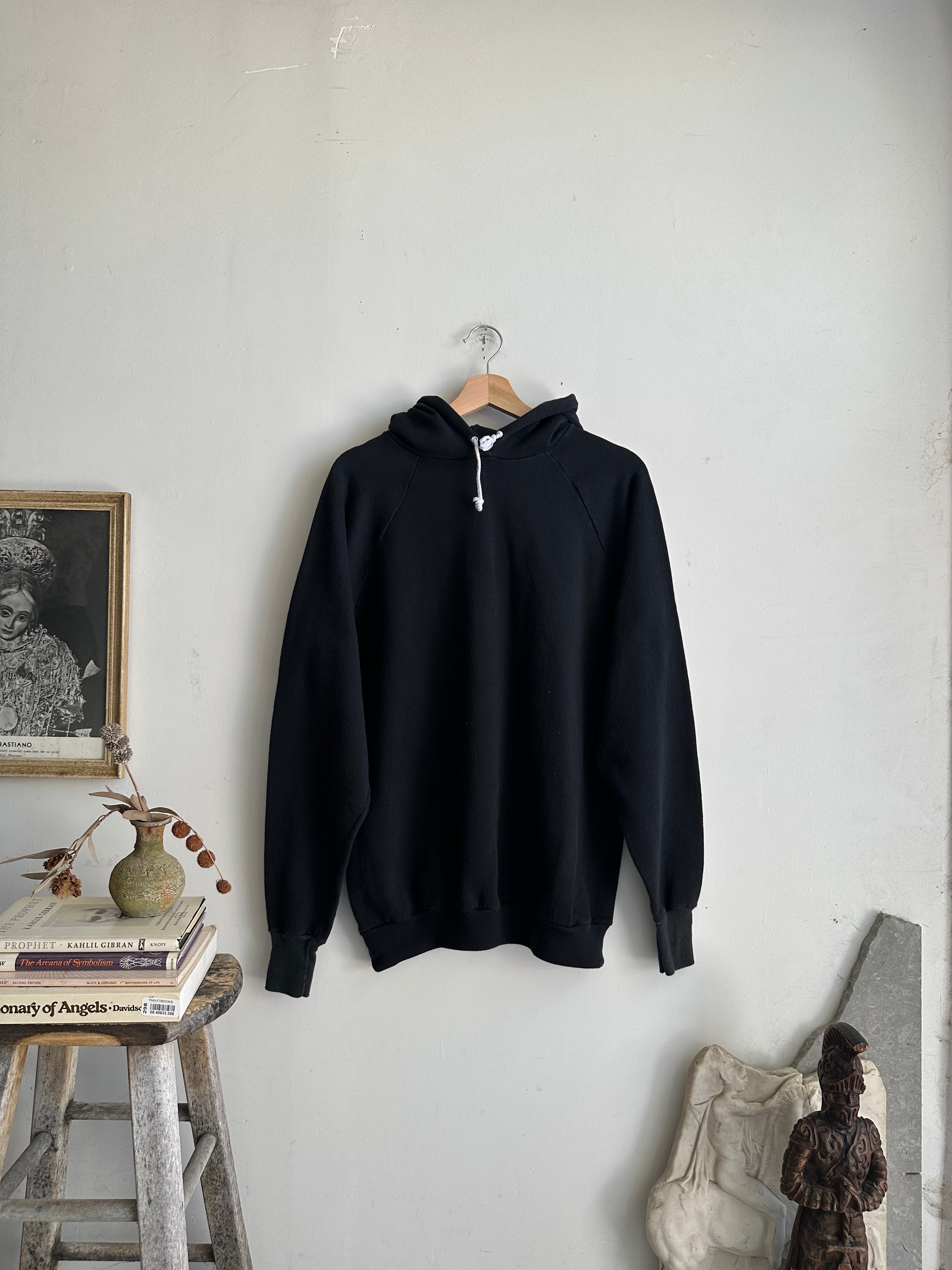 1980s Faded Black Hoodie (XL)