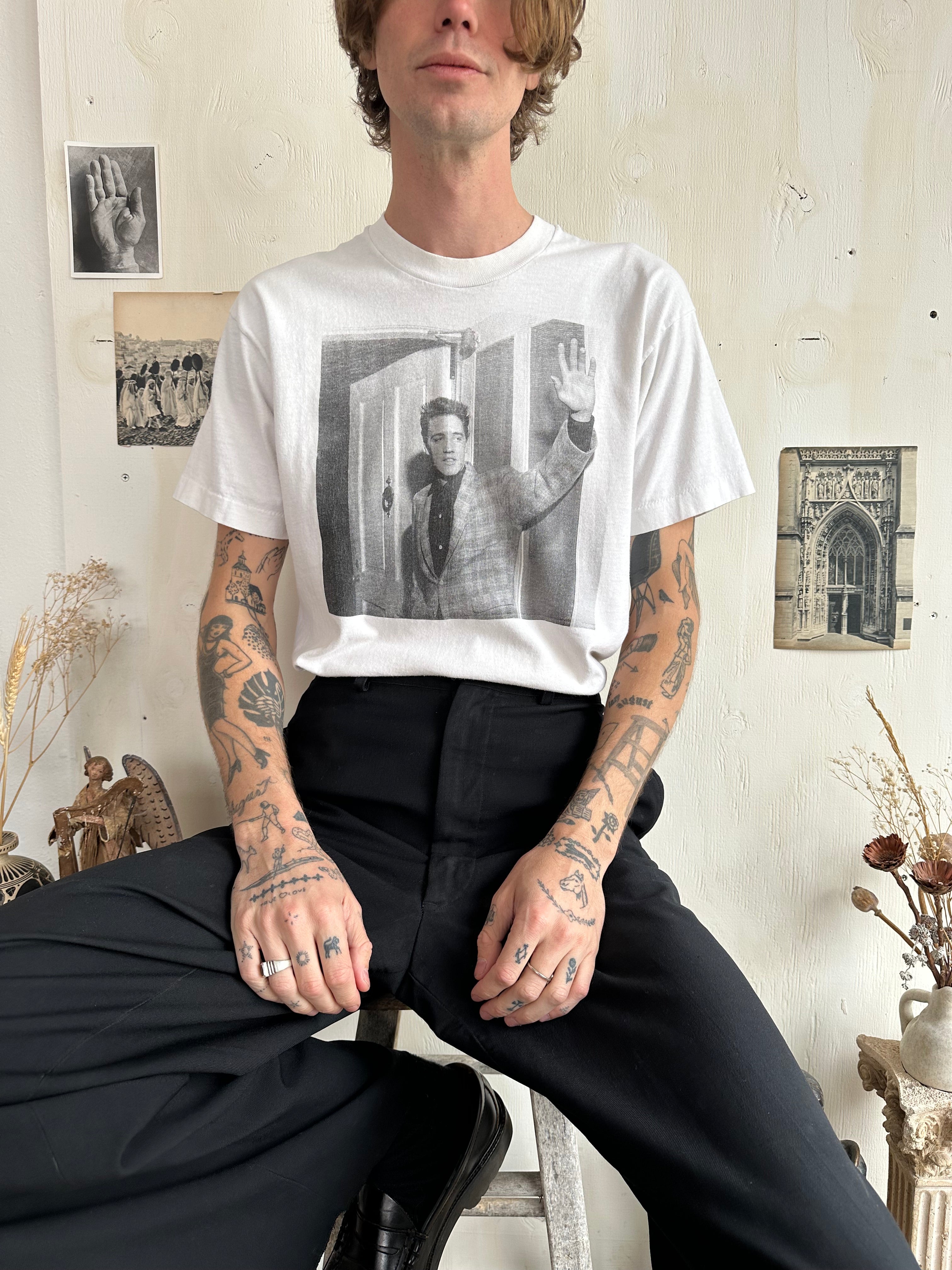 1990s Elvis Paparazzi Photo T-Shirt (L)