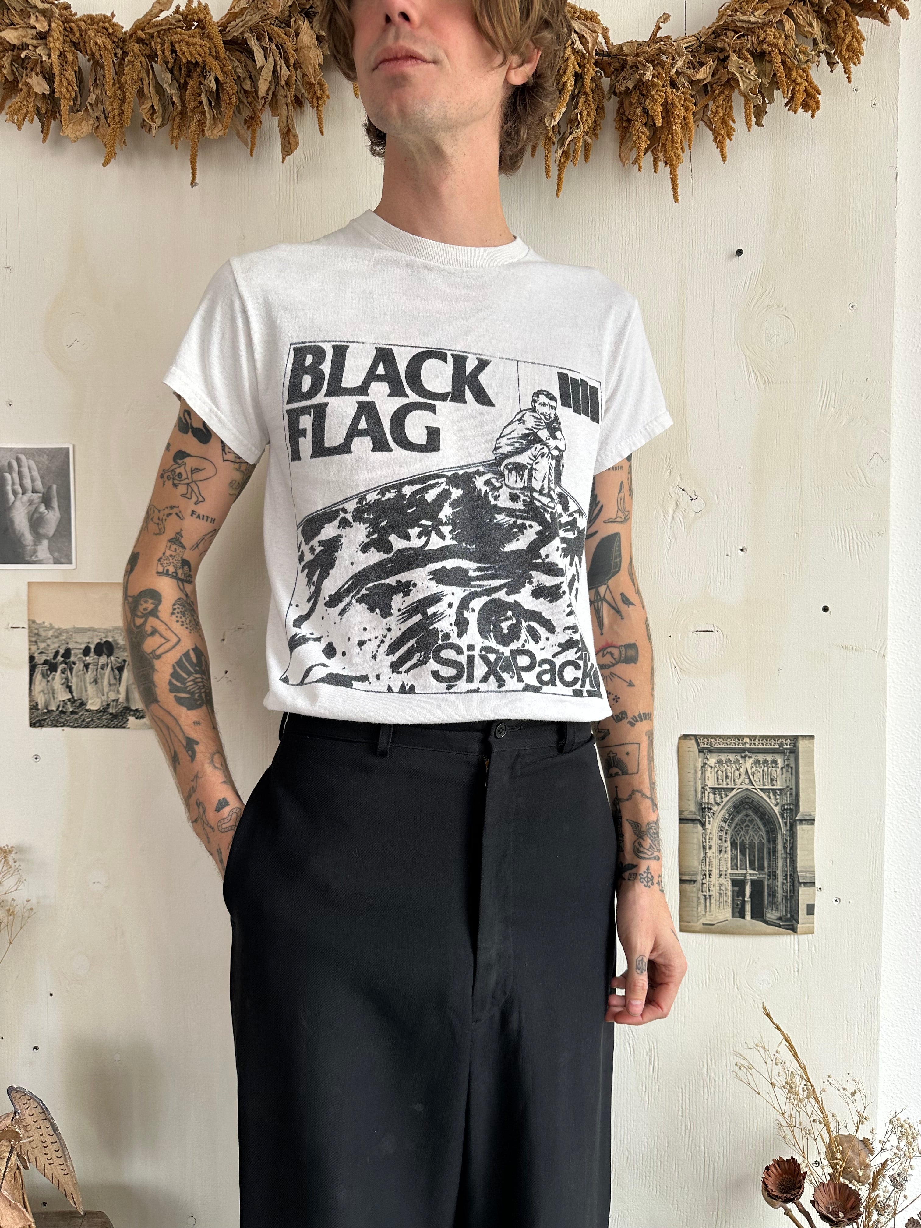 2000s Black Flag Six Pack Bootleg Tee (M)