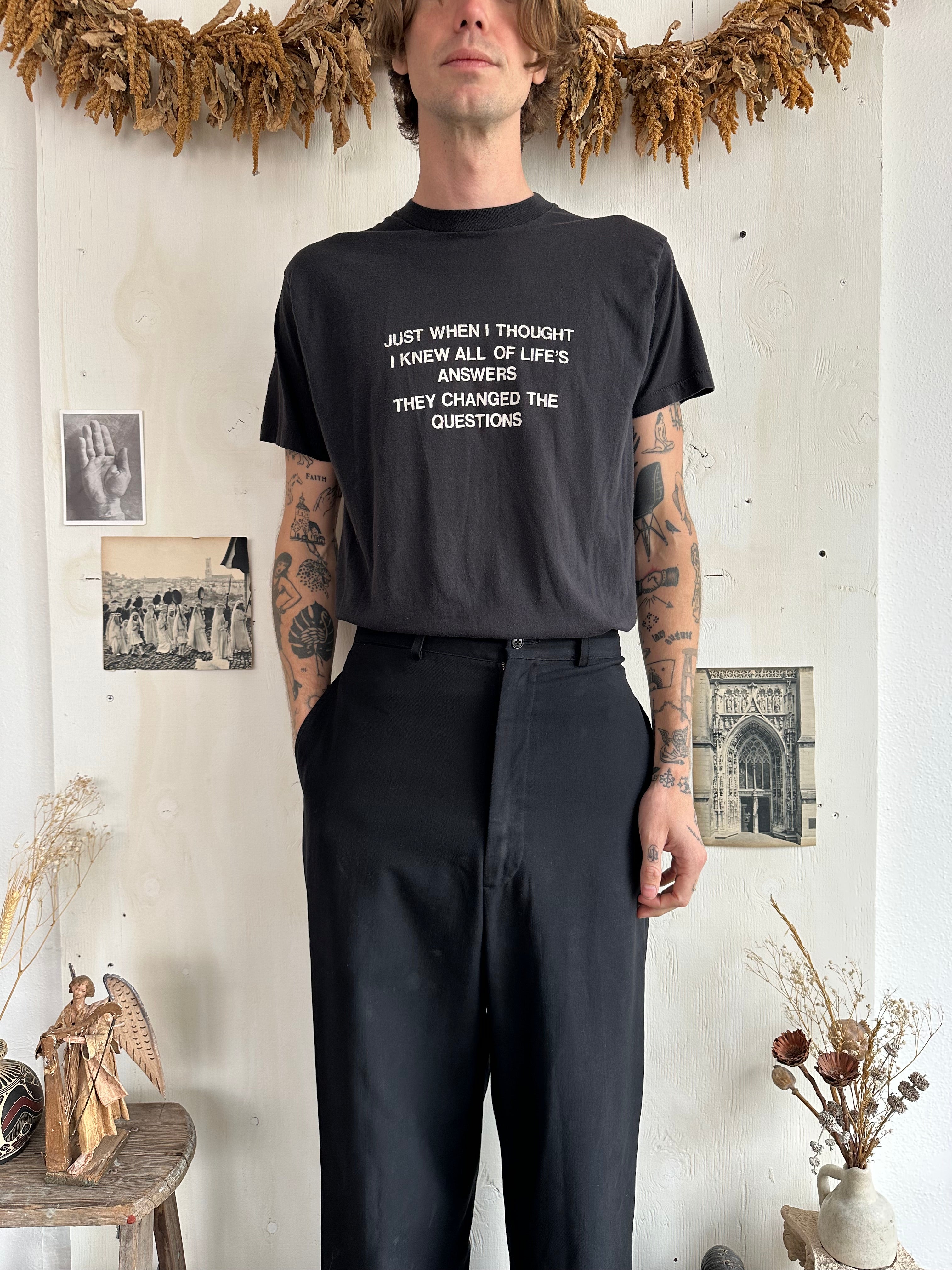 1980s Life’s Questions T-Shirt (M/L)