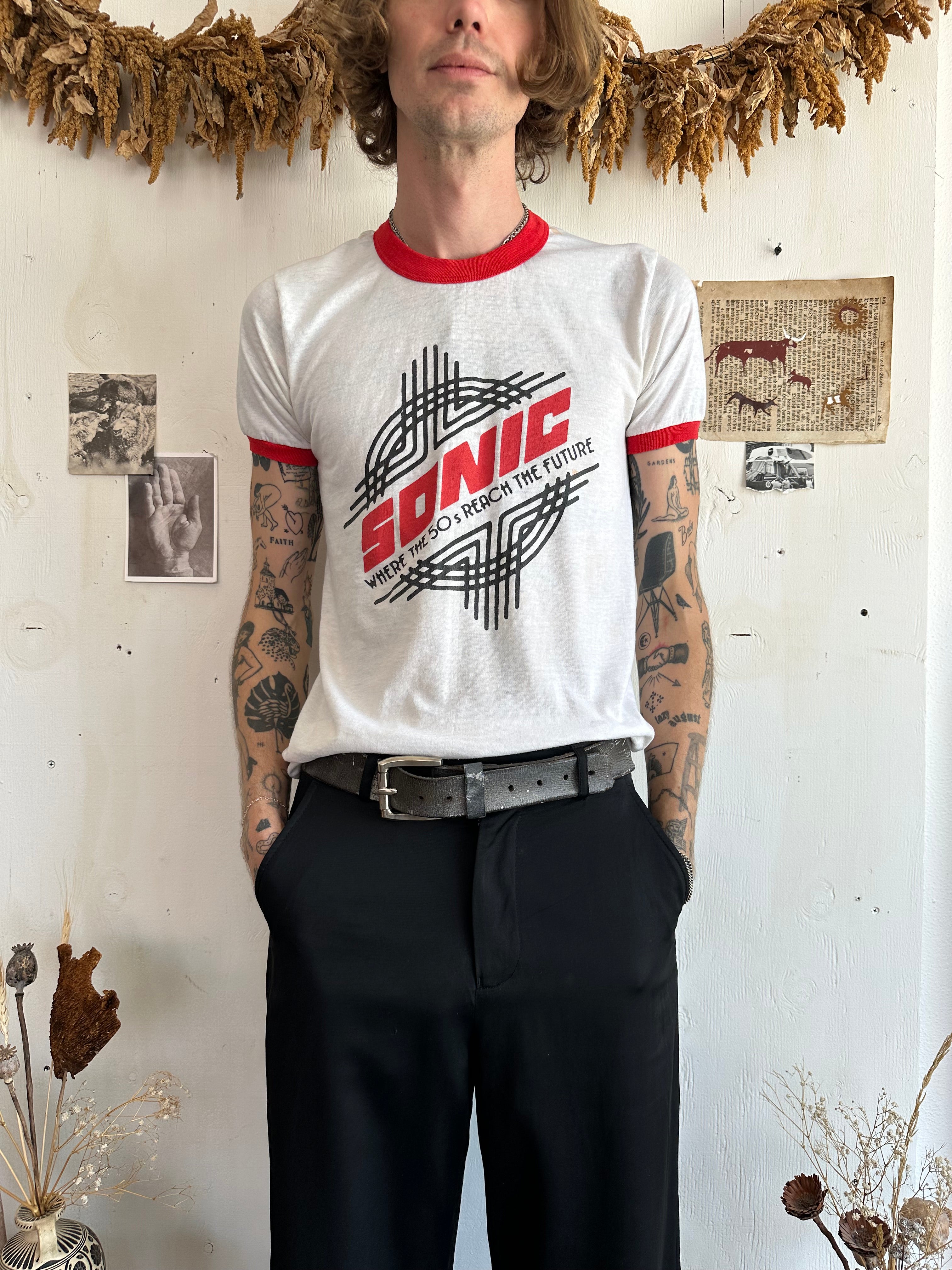 1970s Paper Thin Sonic T-Shirt (M)