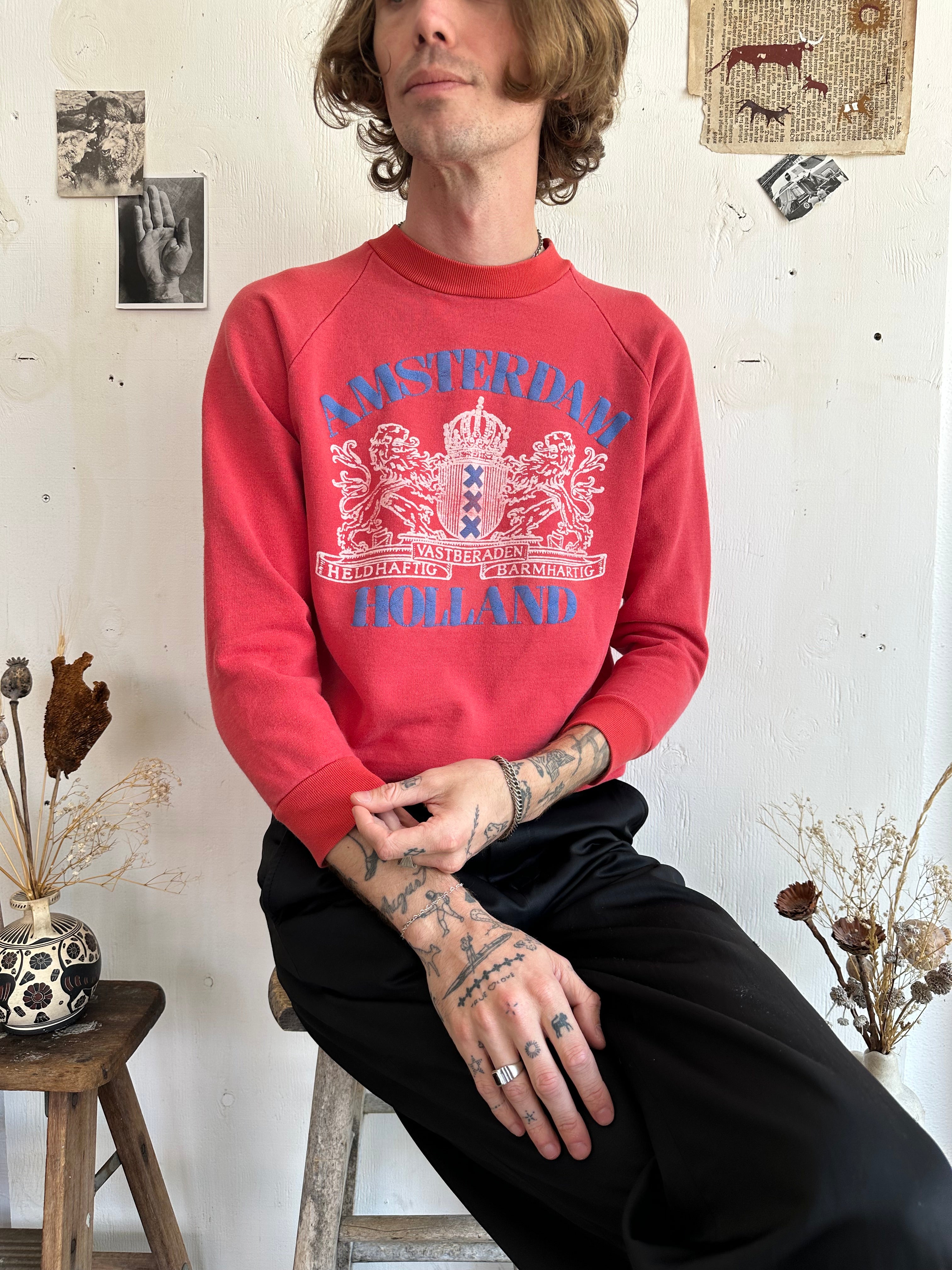1980s Sun Faded Amsterdam Sweatshirt (M)
