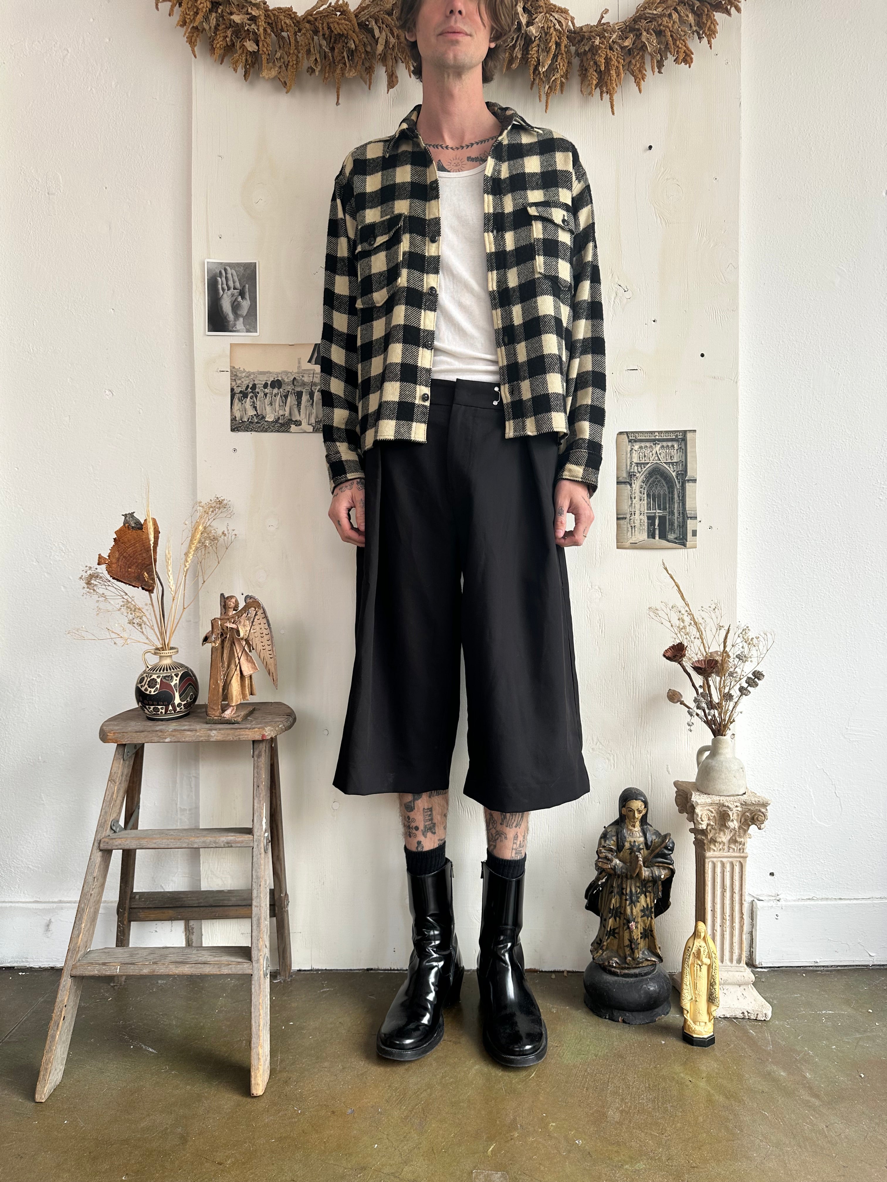 1980s Cropped Hem Woolrich Overshirt (Boxy M/L)