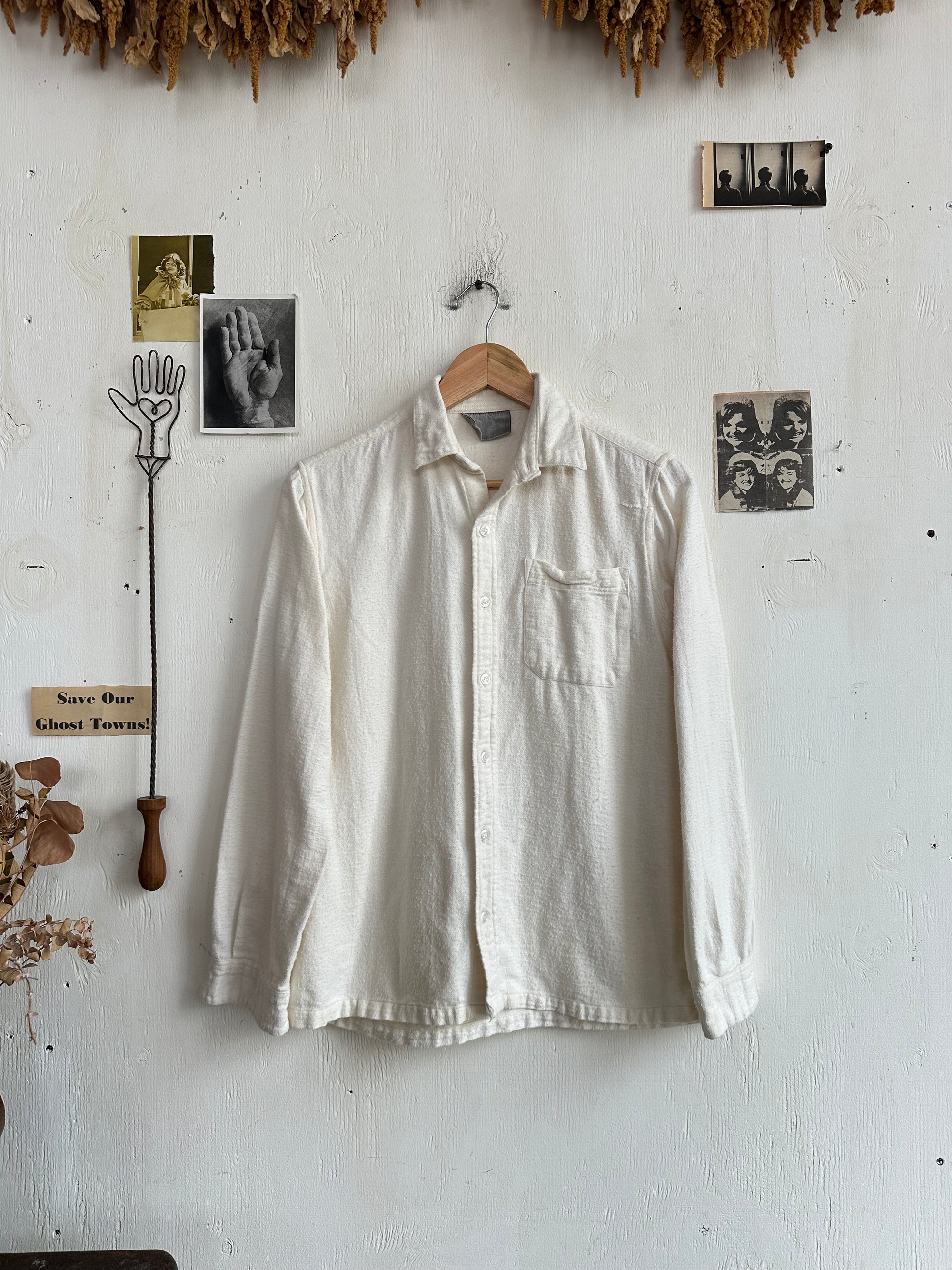 1970s Brushed Cotton Flannel Button Up