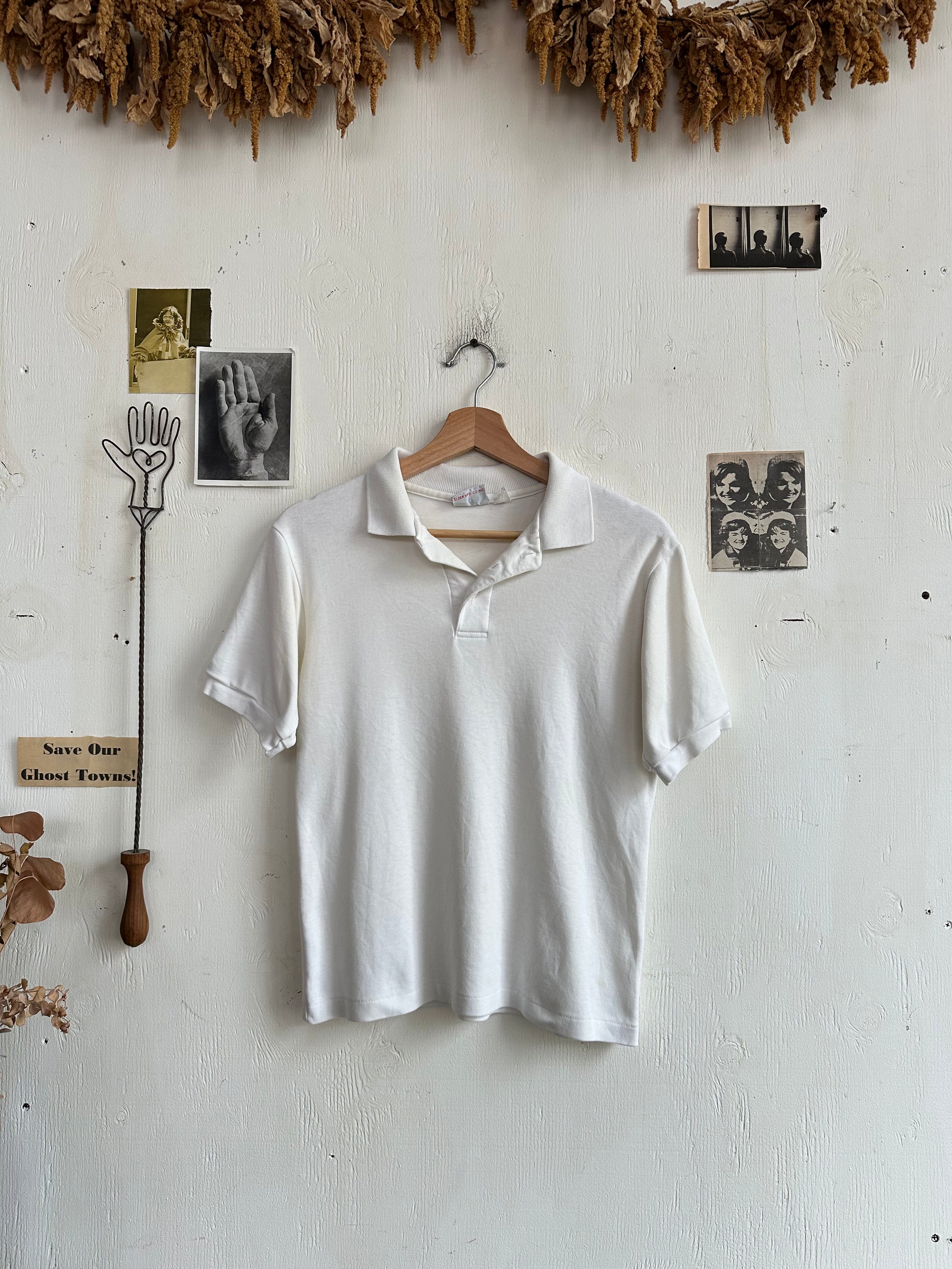 1970s White Polo Shirt